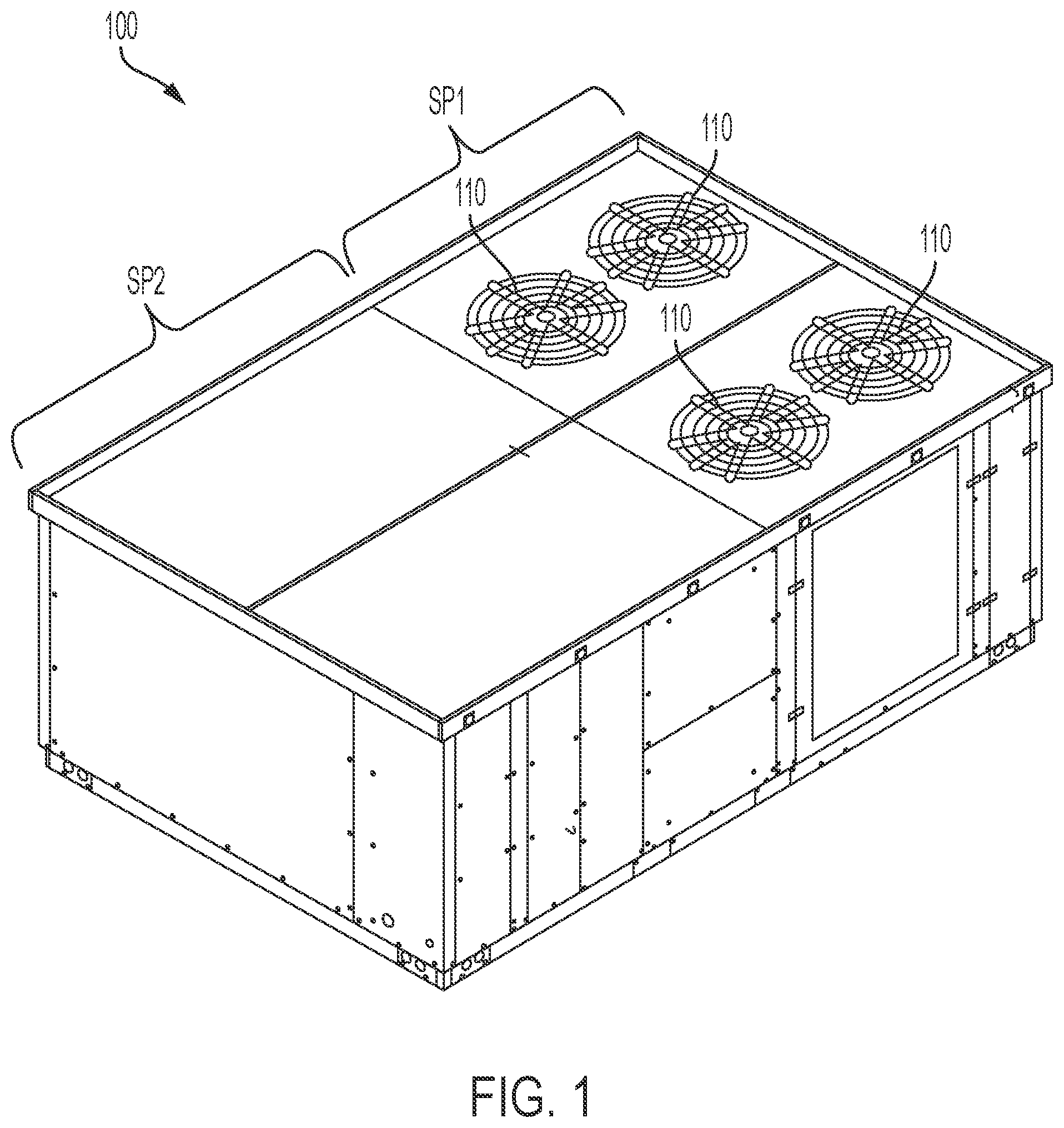 Patent US12313315 Figure 1 – Refrigerant leak mitigation for multi-circuit refrigerant systems