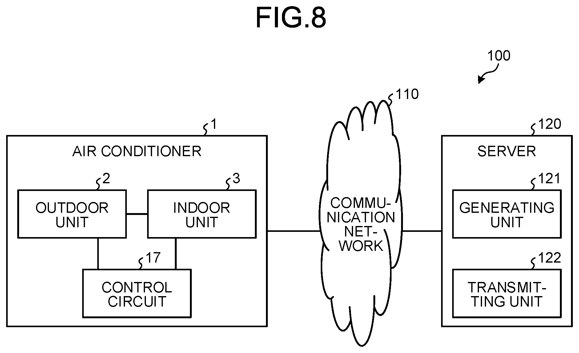 Patent US12313316 Figure 6 – Air conditioner