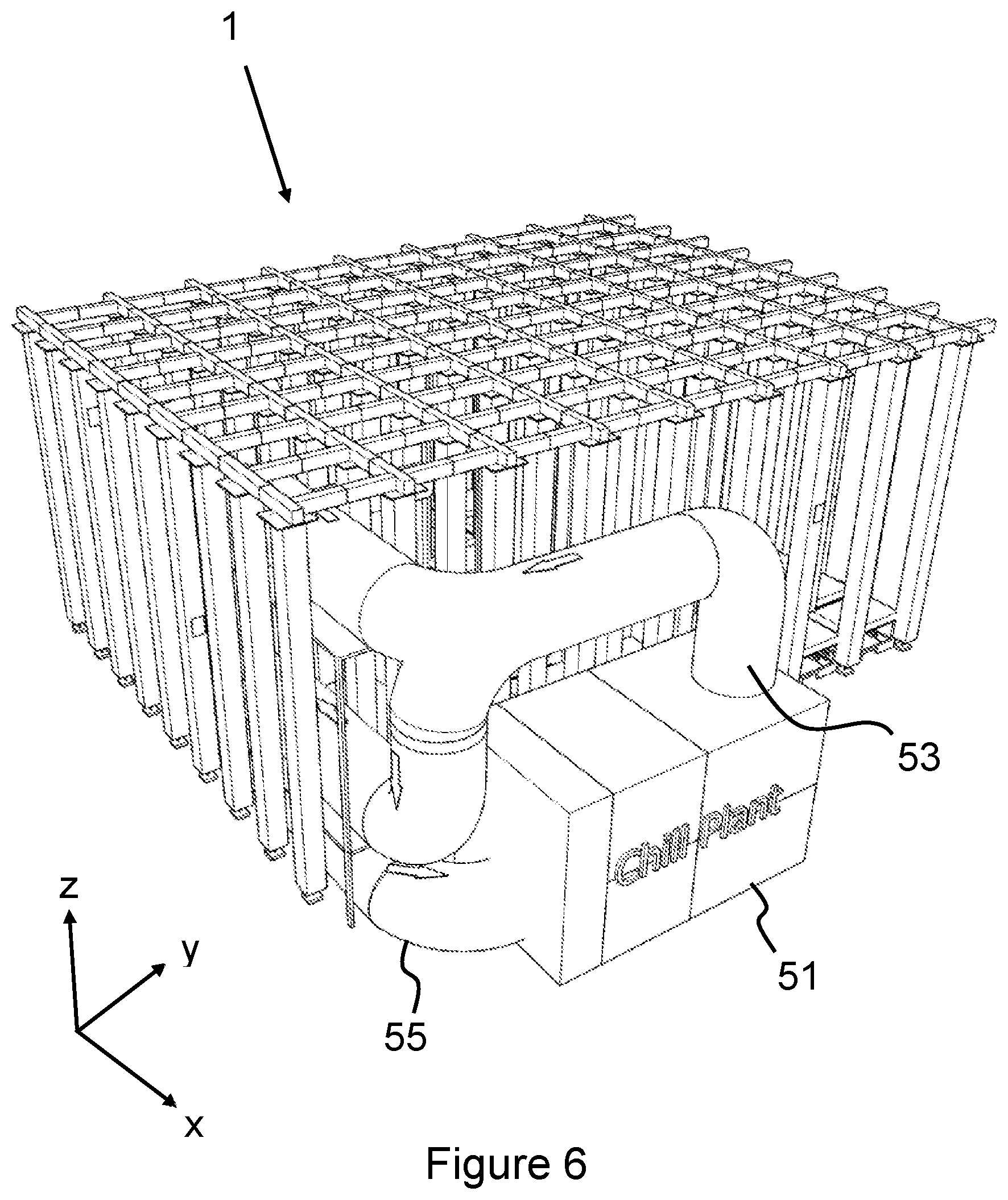 Patent US12313325 Figure 6 – Multitemperature storage system