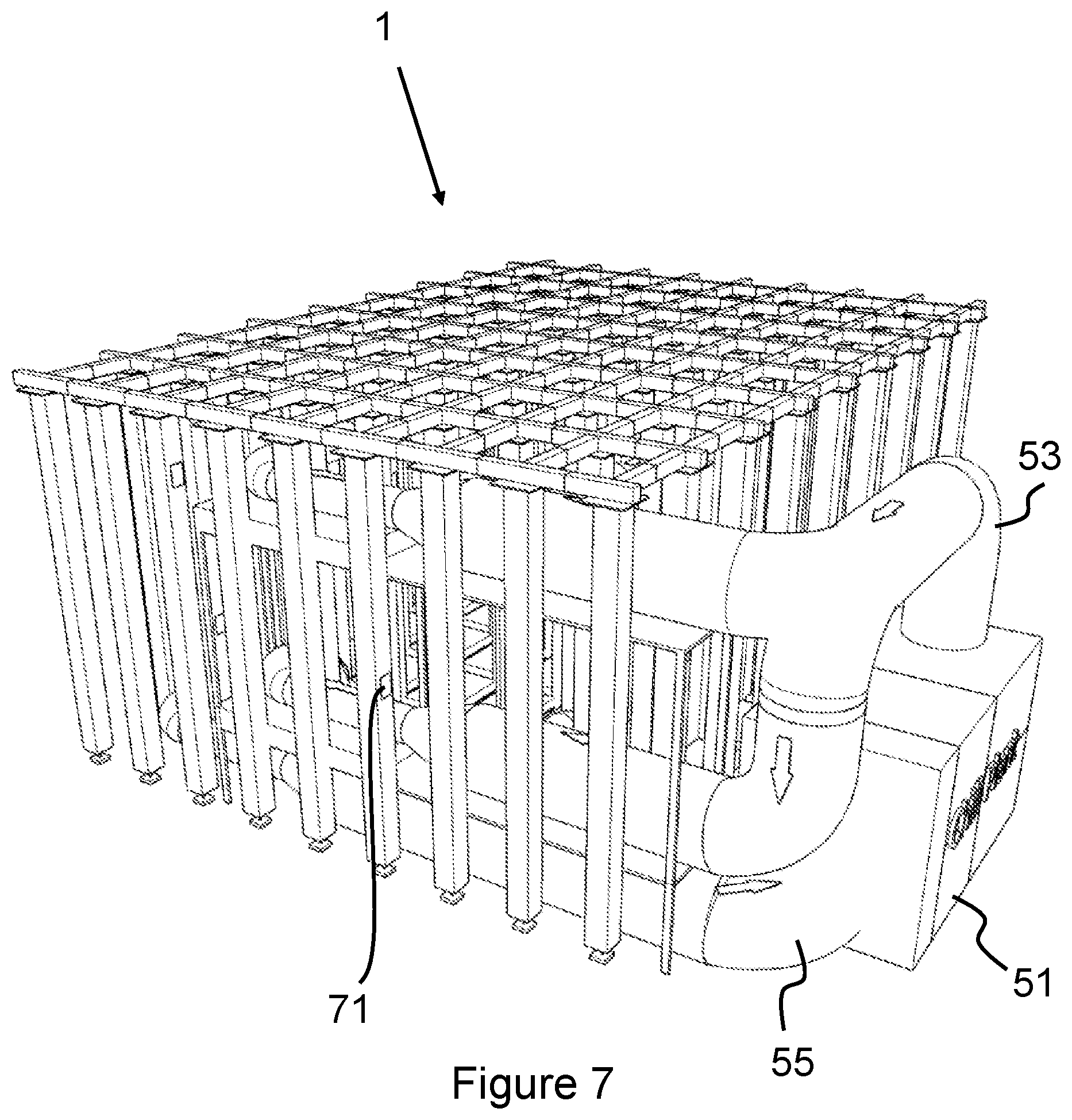 Patent US12313325 Figure 7 – Multitemperature storage system