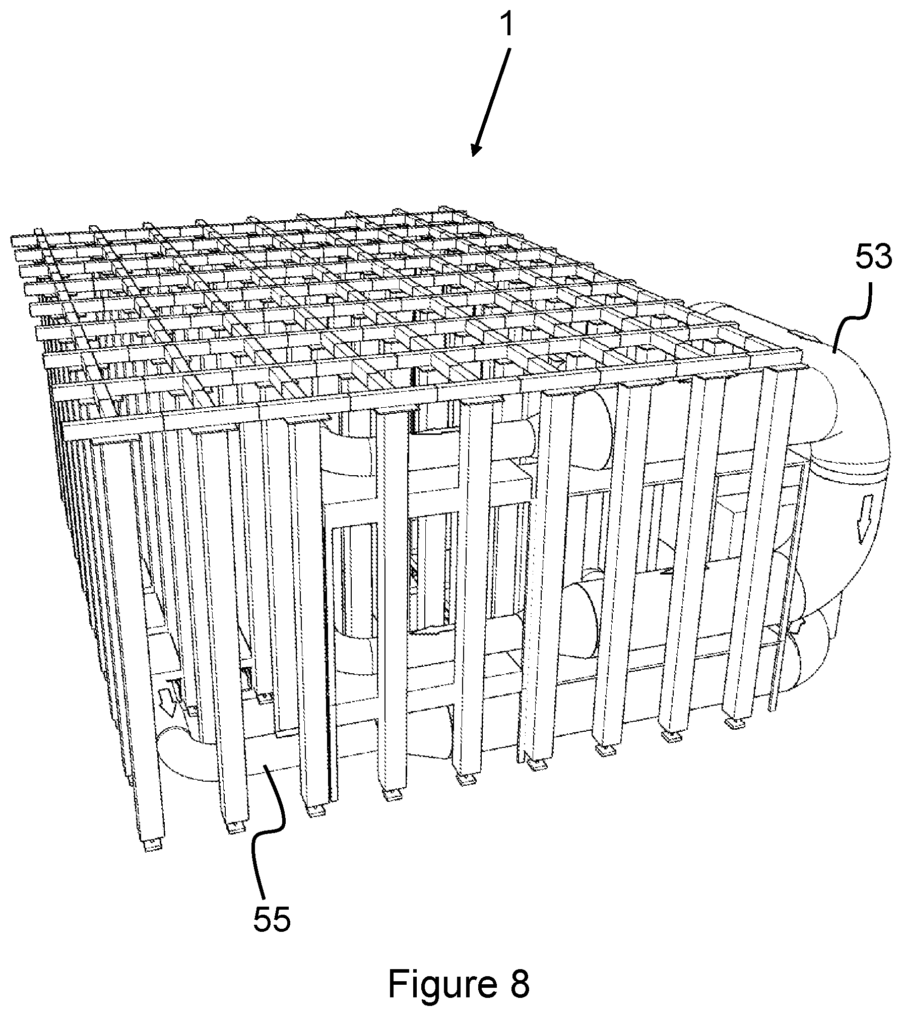 Patent US12313325 Figure 8 – Multitemperature storage system