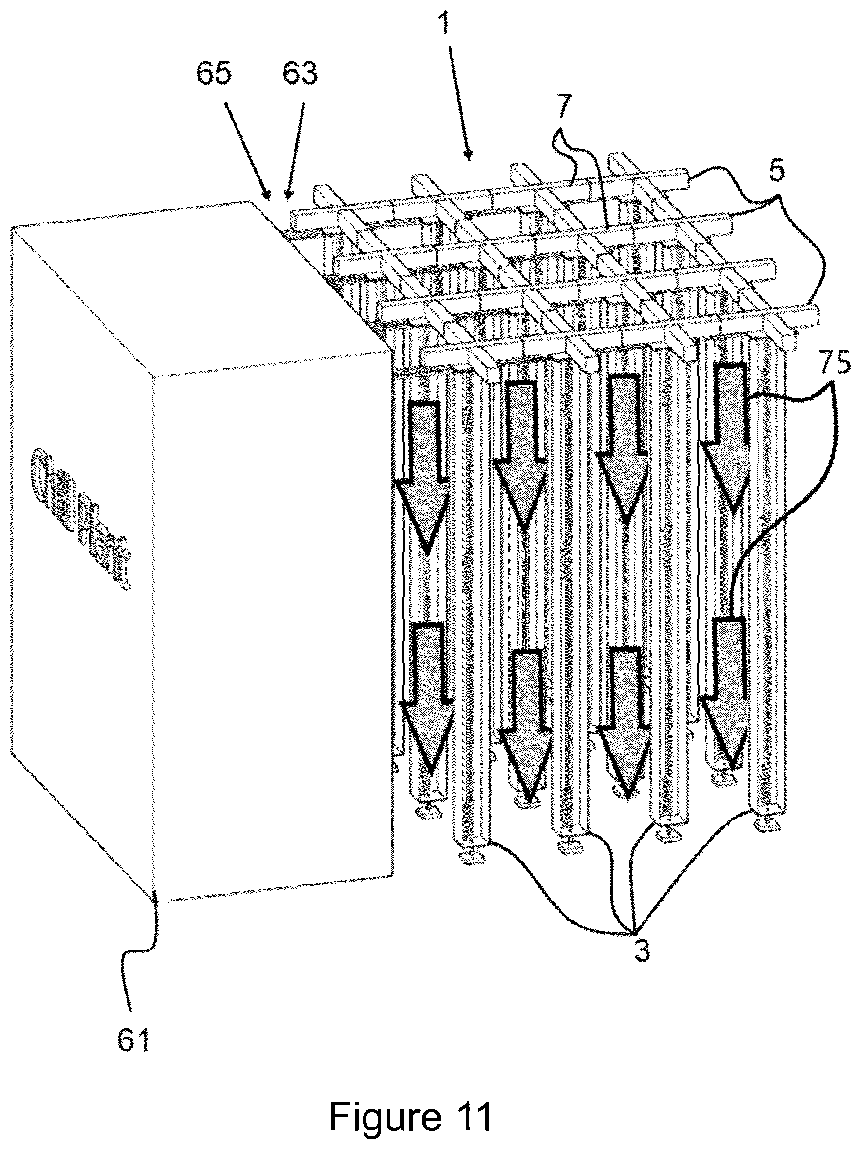 Patent US12313325 Figure 11 – Multitemperature storage system