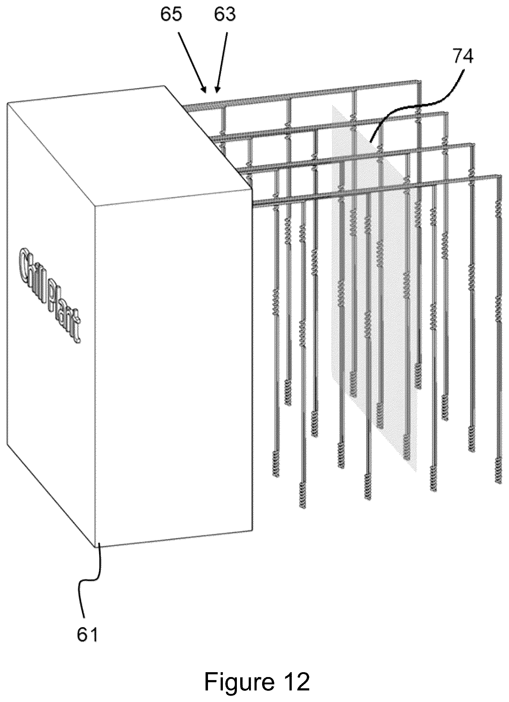 Patent US12313325 Figure 12 – Multitemperature storage system