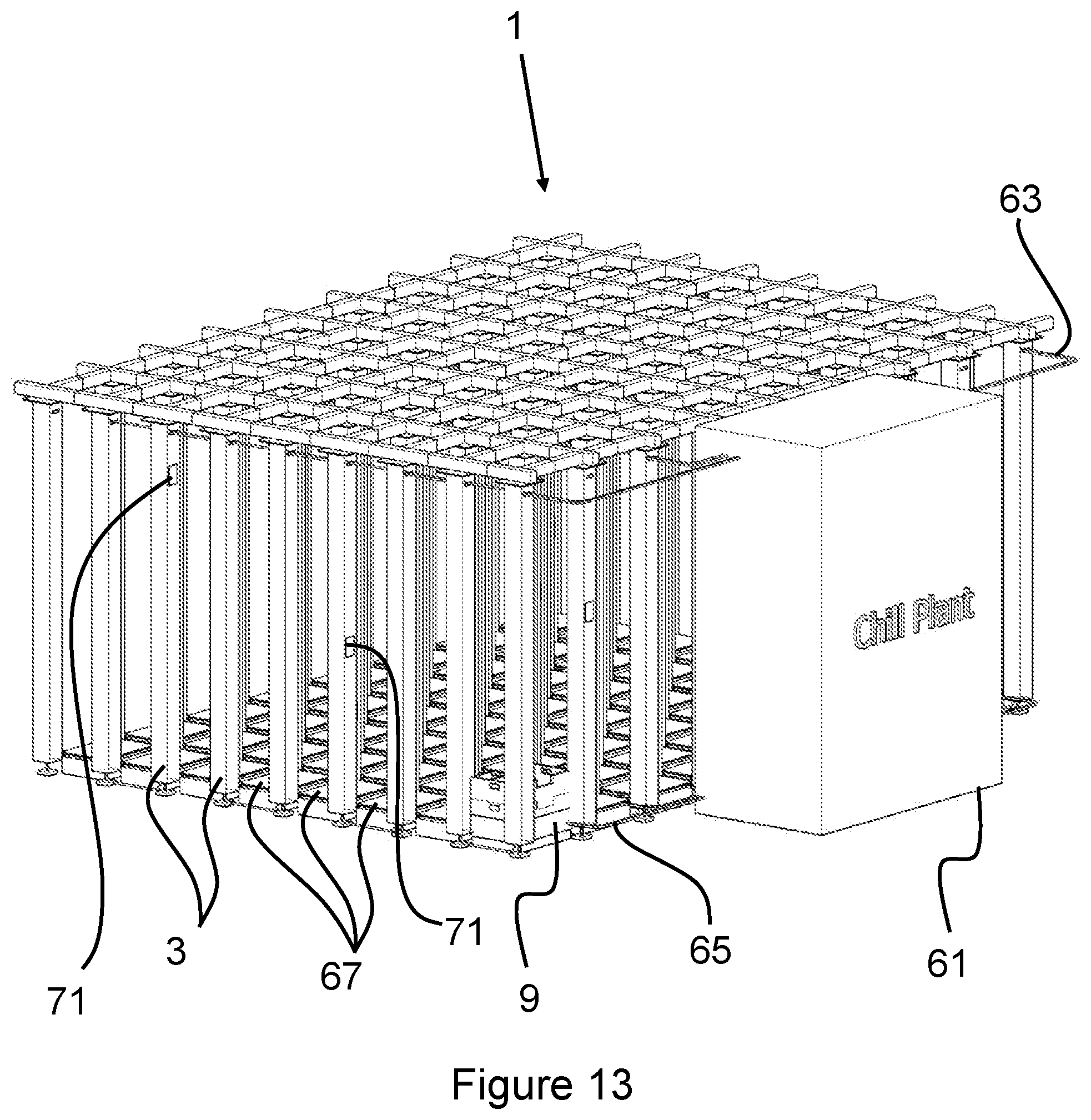 Patent US12313325 Figure 13 – Multitemperature storage system