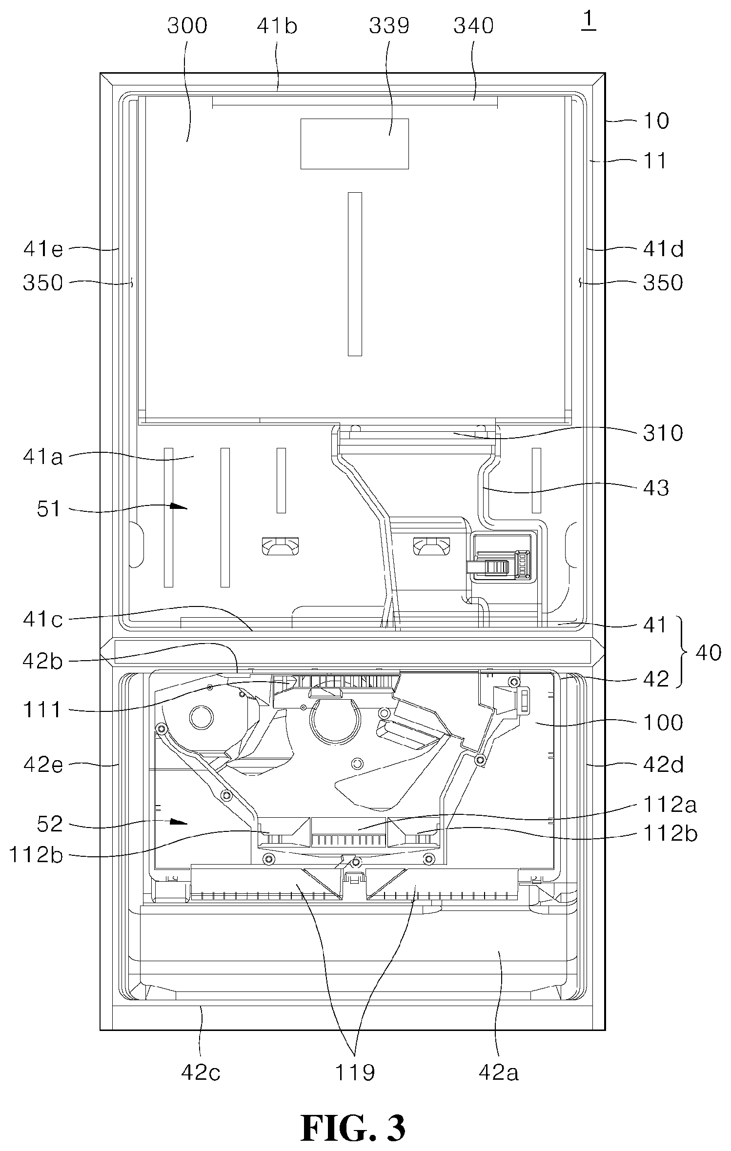 Patent US12313326 Figure 3 – Refrigerator