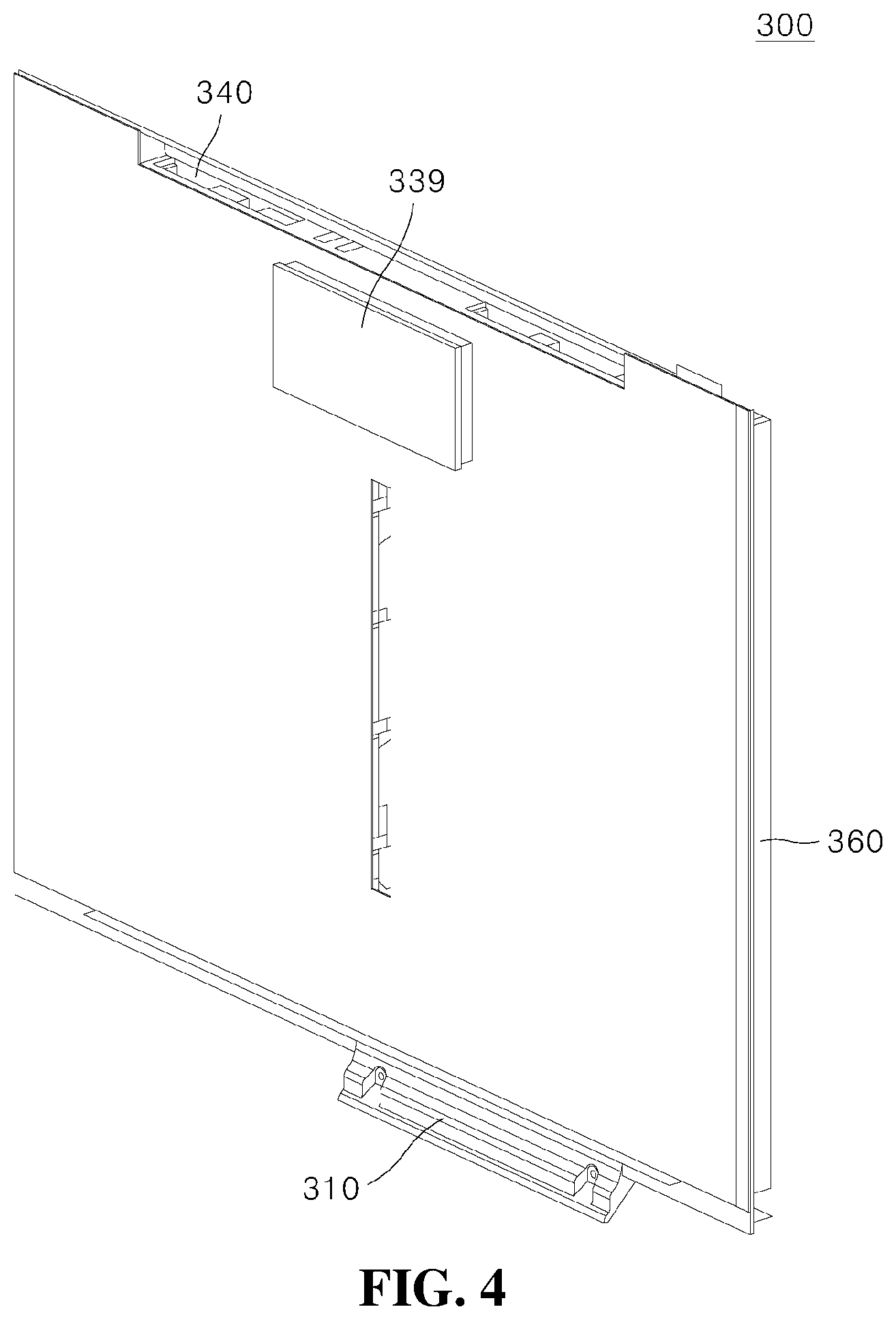 Patent US12313326 Figure 4 – Refrigerator