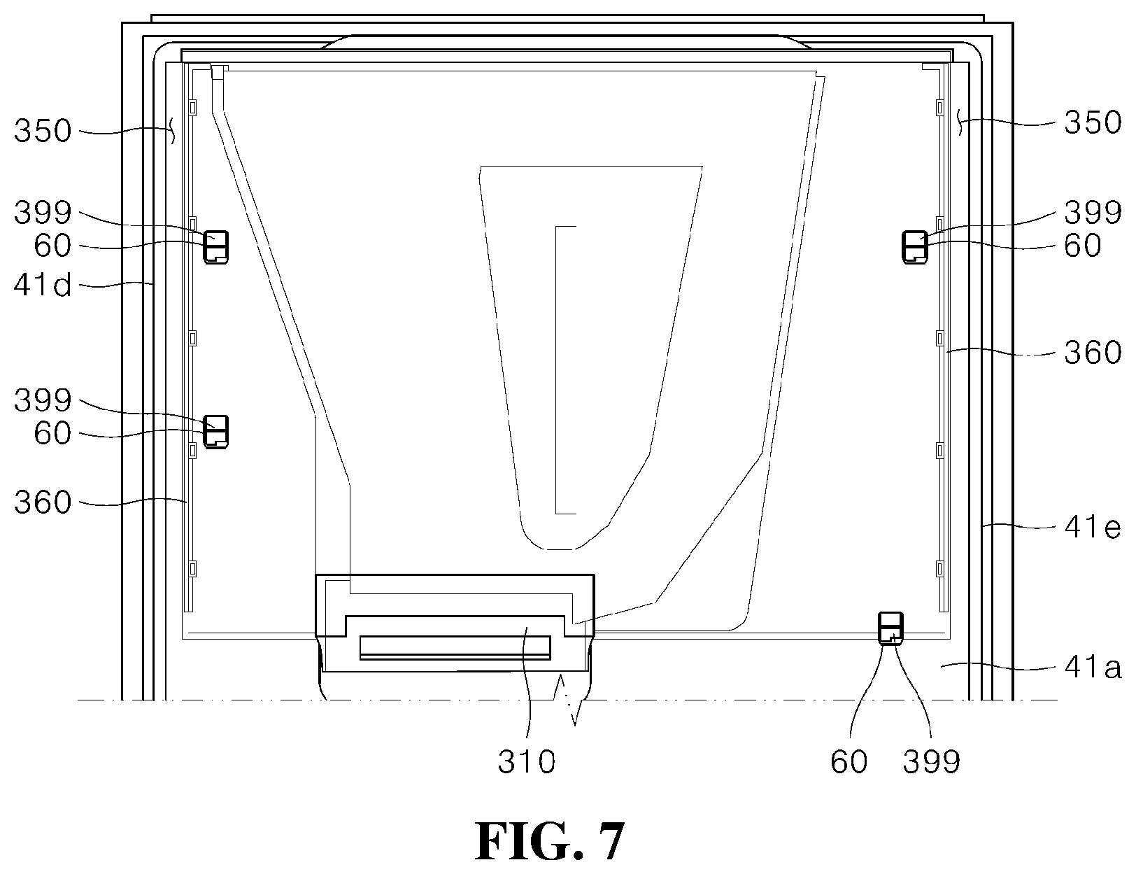 Patent US12313326 Figure 7 – Refrigerator