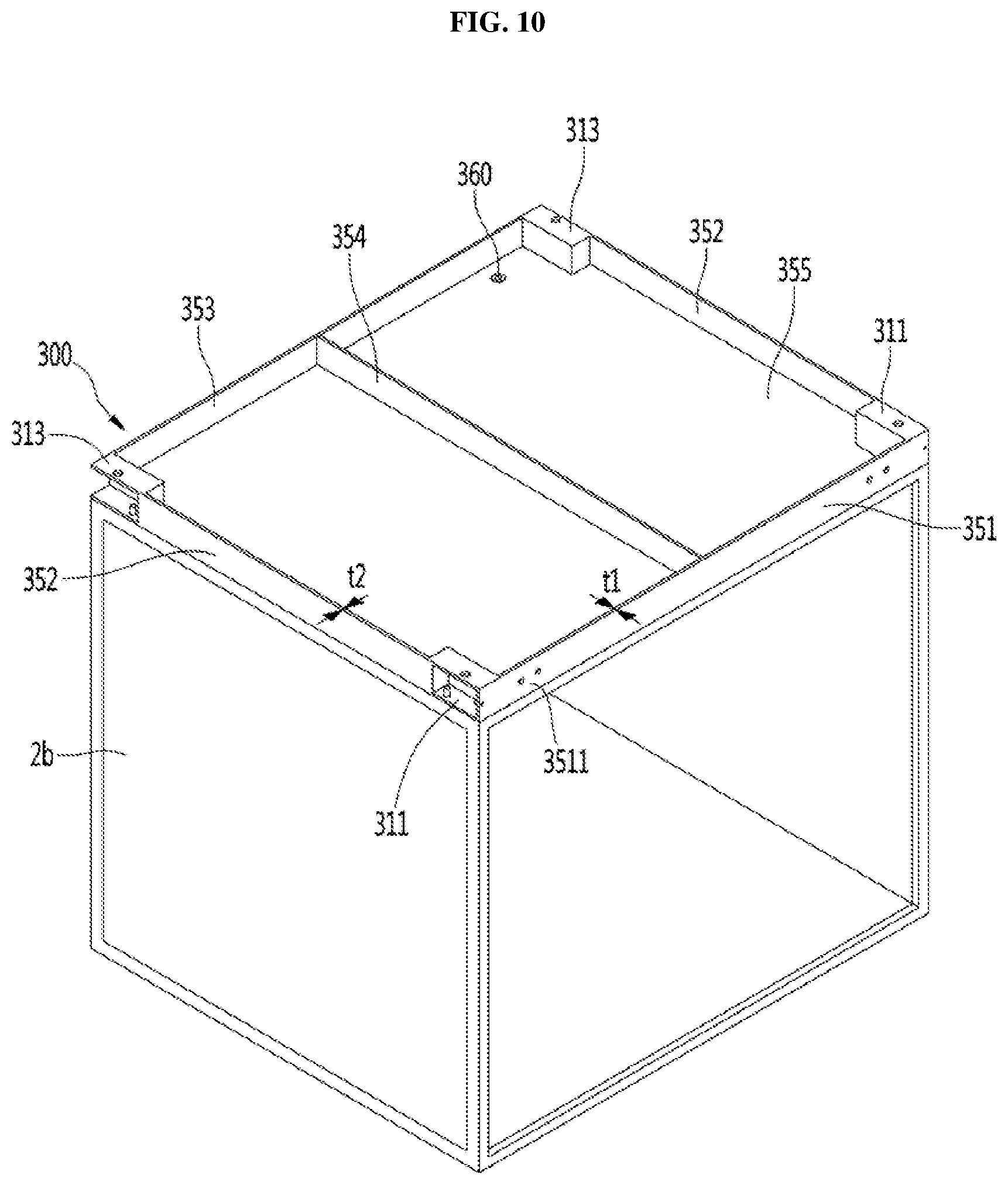 Patent US12313329 Figure 10 – Vacuum adiabatic body and refrigerator