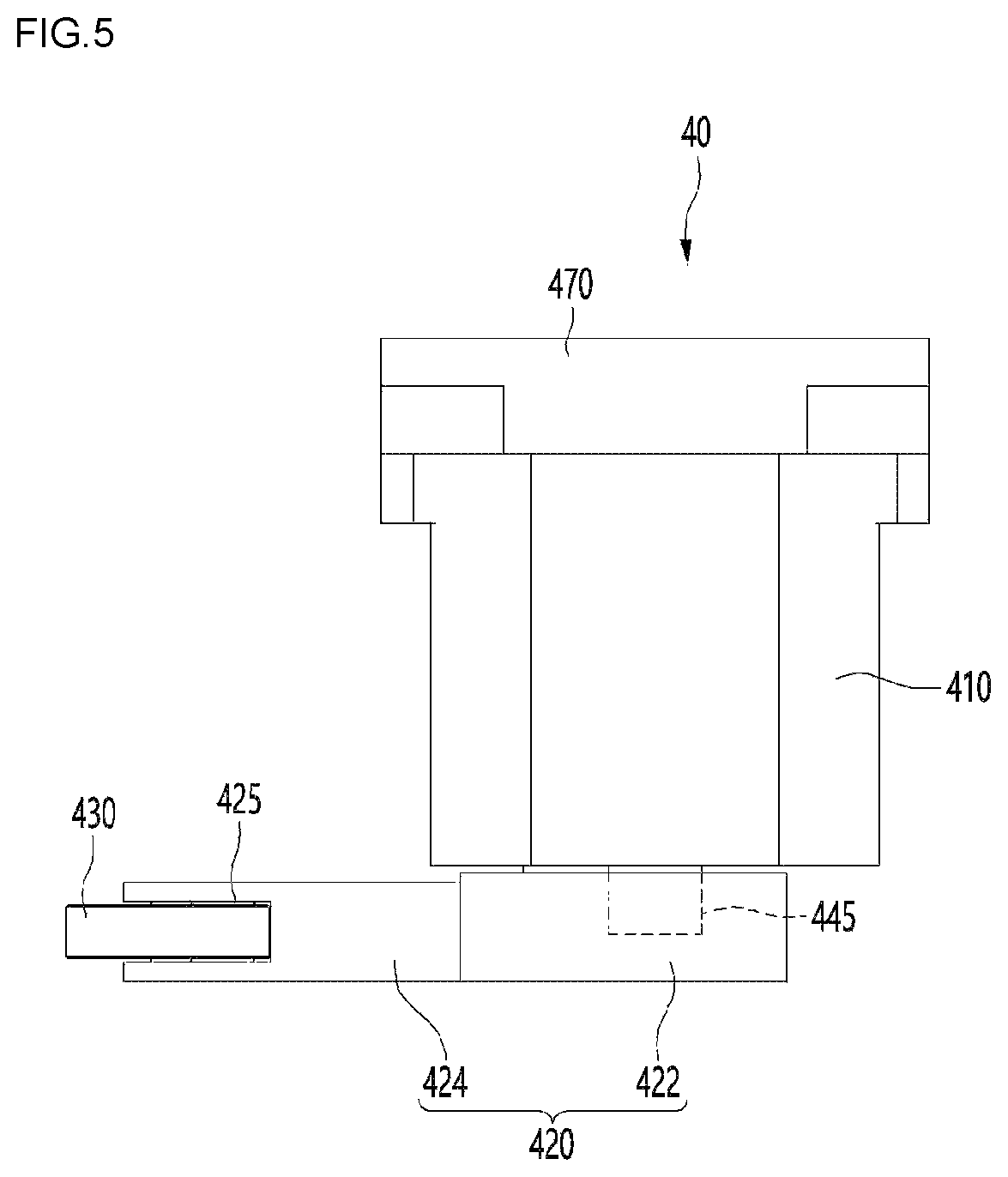 Patent US12313330 Figure 5 – Refrigerator