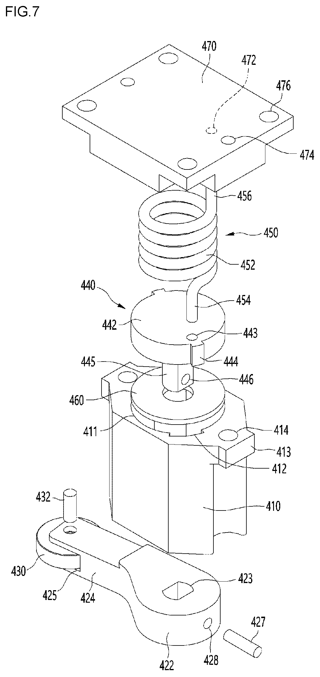 Patent US12313330 Figure 7 – Refrigerator