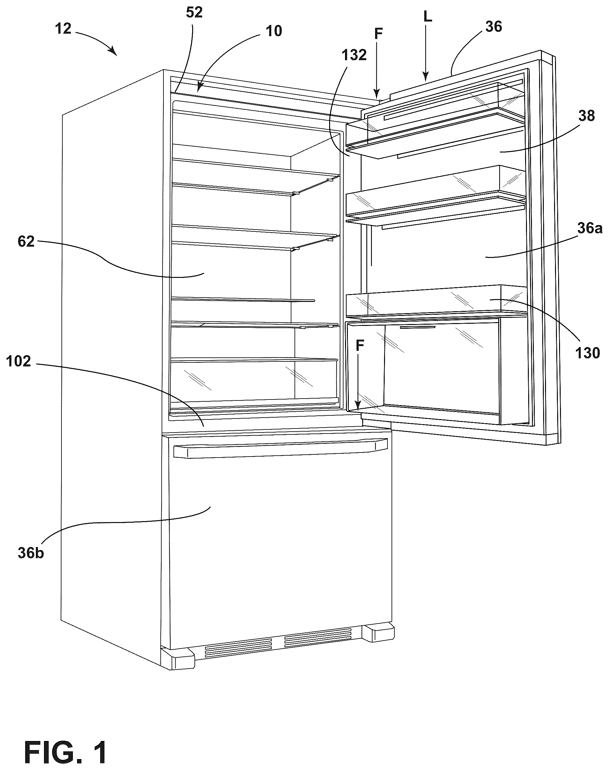 Patent US12313331 Figure 1 – Reinforcement assembly for an insulated structure