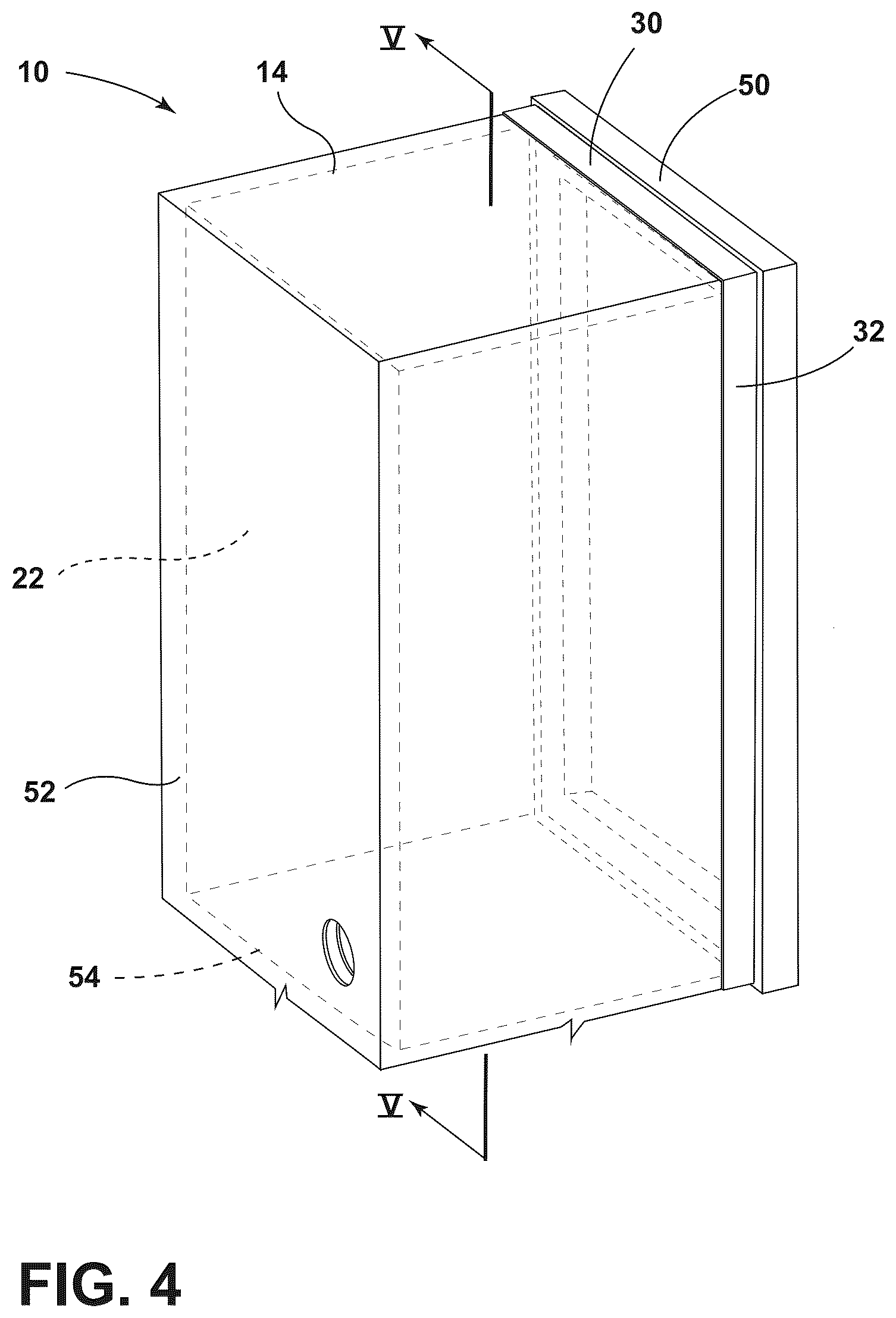 Patent US12313331 Figure 4 – Reinforcement assembly for an insulated structure