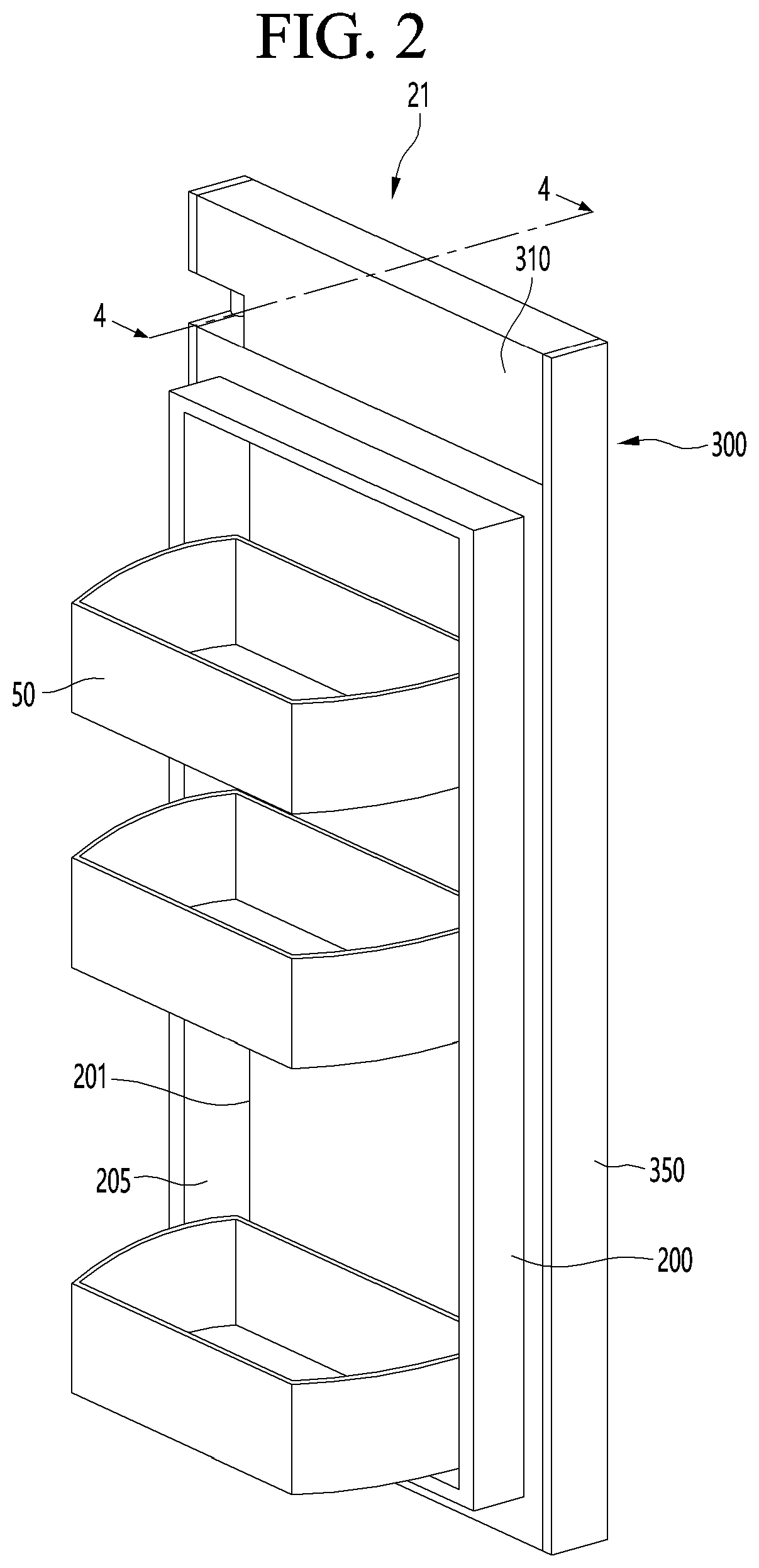 Patent US12313333 Figure 2 – Refrigerator