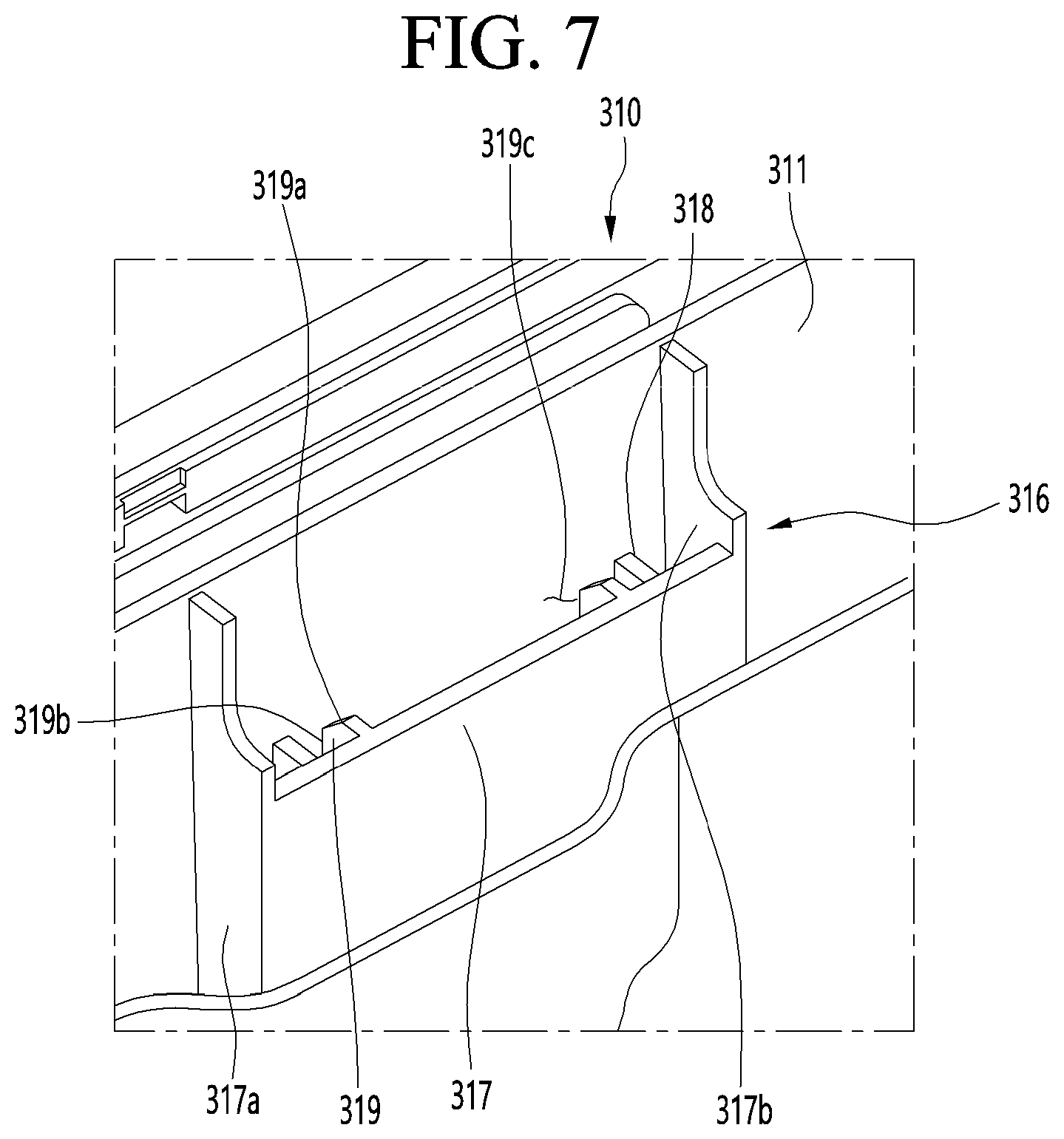 Patent US12313333 Figure 6 – Refrigerator