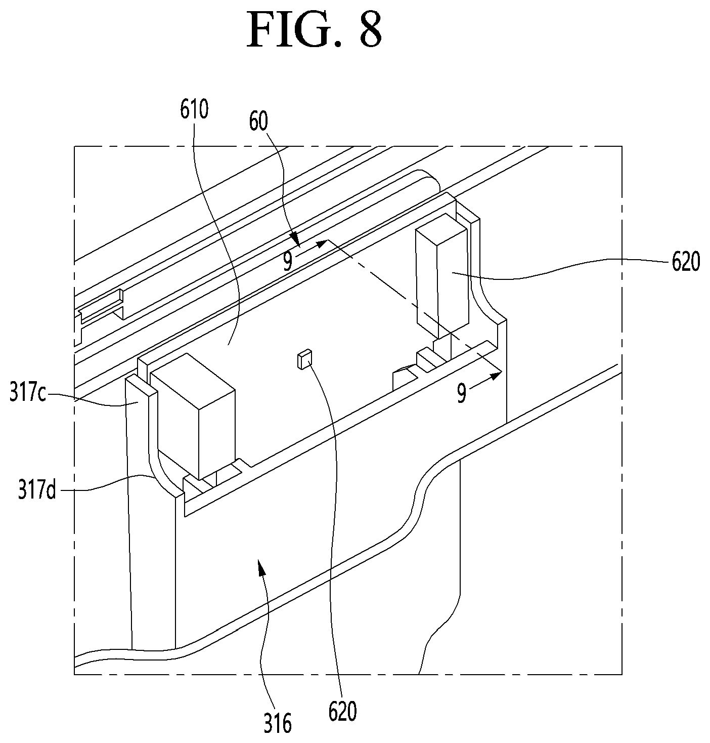 Patent US12313333 Figure 7 – Refrigerator