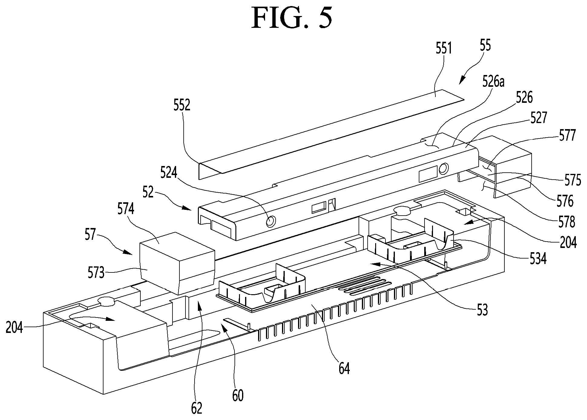Patent US12313334 Figure 5 – Refrigerator and home appliance