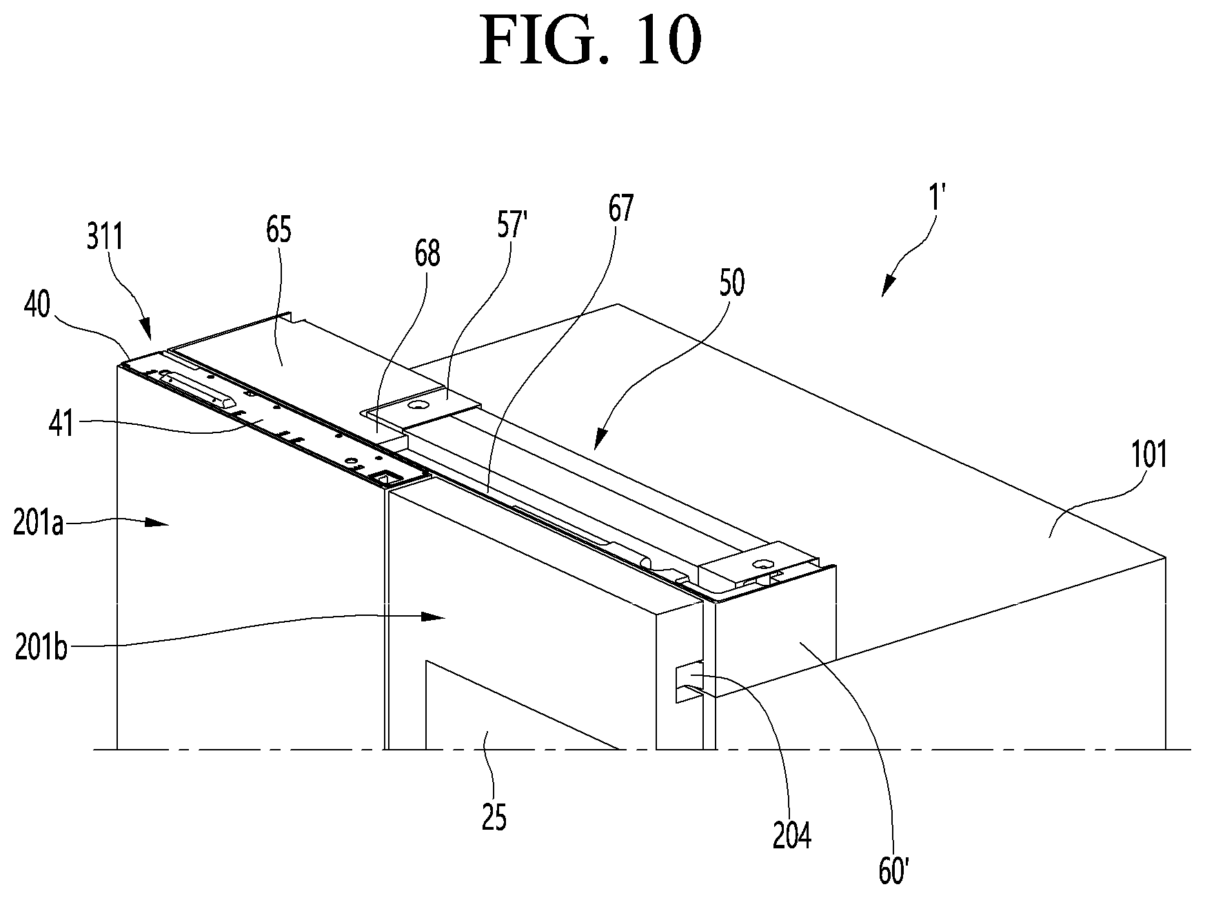 Patent US12313334 Figure 10 – Refrigerator and home appliance
