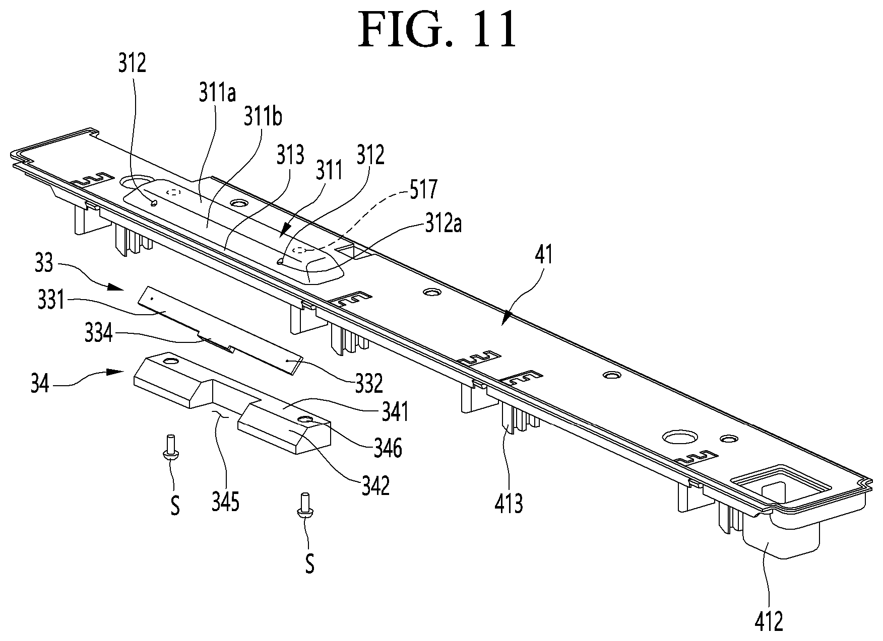 Patent US12313334 Figure 11 – Refrigerator and home appliance