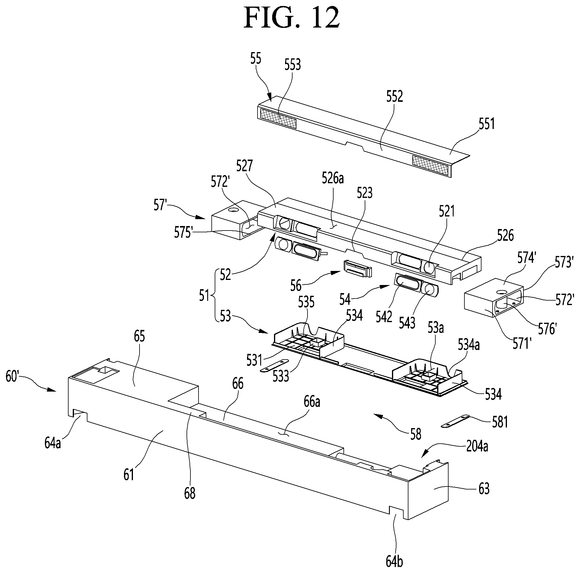 Patent US12313334 Figure 12 – Refrigerator and home appliance