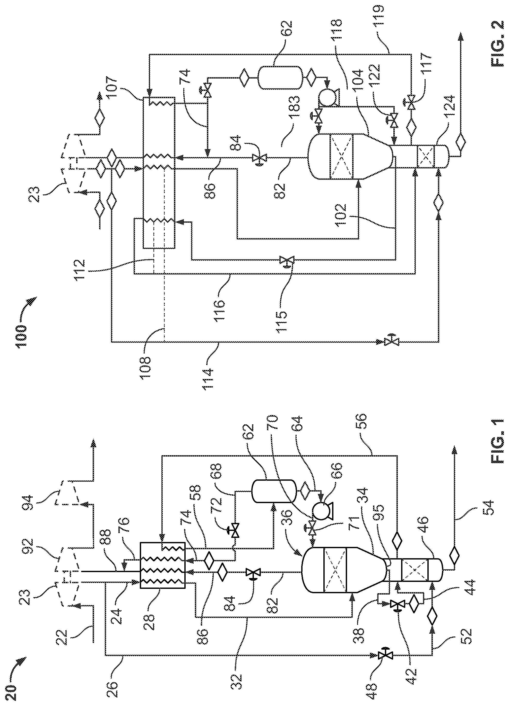 Patent US12313338 Figure 1 – Side draw reflux heavy hydrocarbon removal system and method