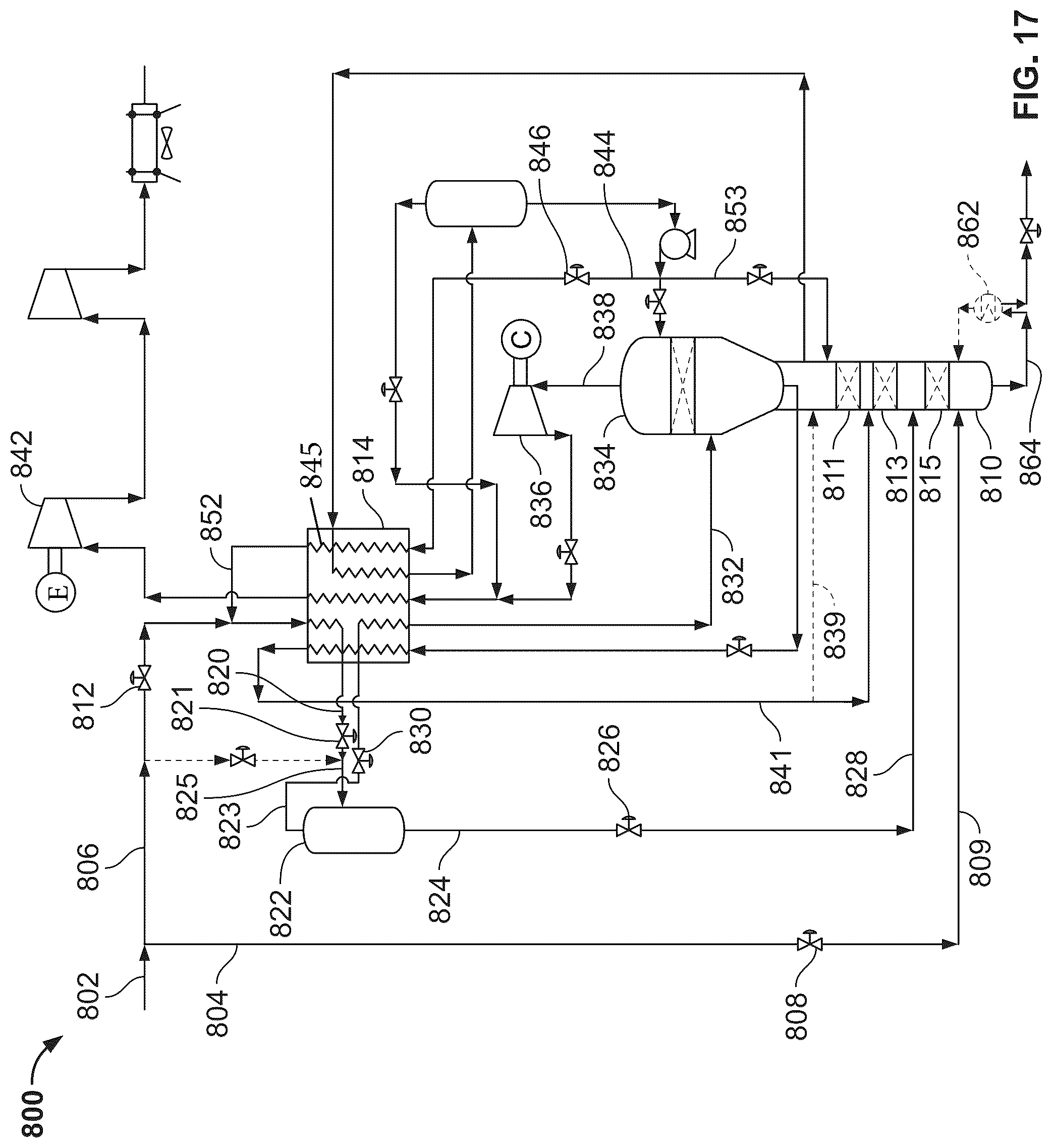 Patent US12313338 Figure 11 – Side draw reflux heavy hydrocarbon removal system and method