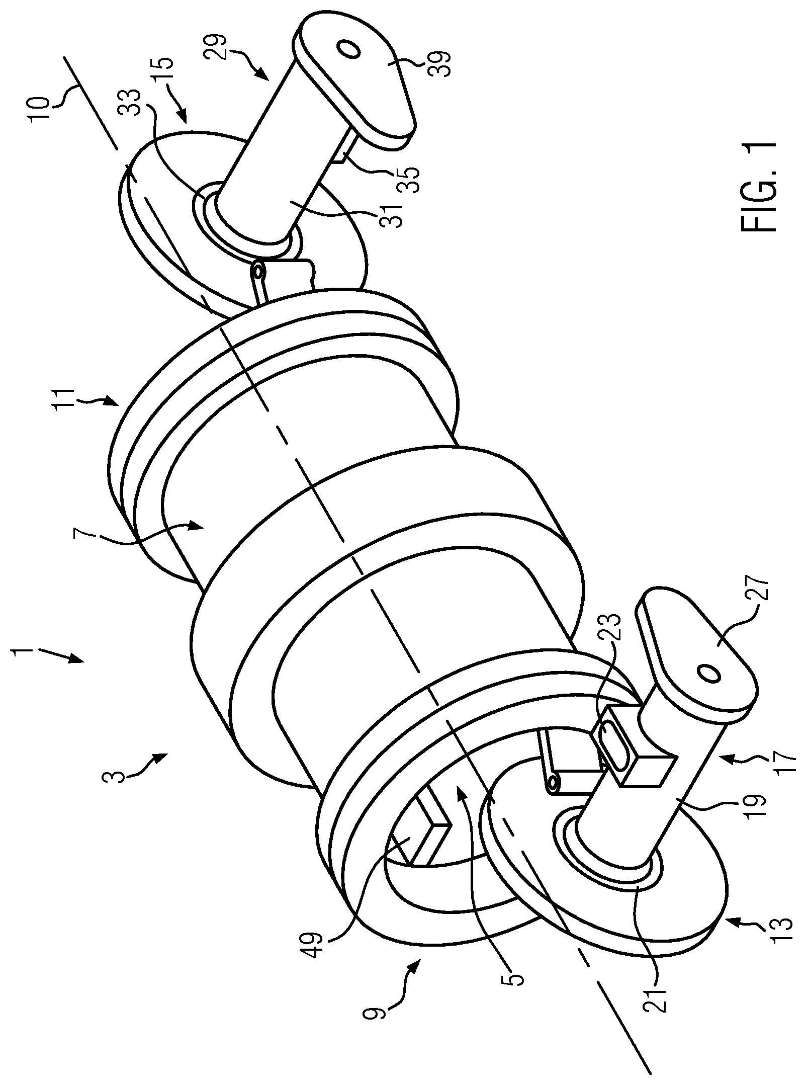 Patent US12313339 Figure 1 – Dryer for herbaceous material with access heating