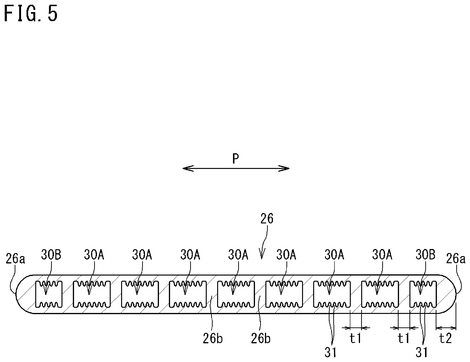 Patent US12313341 Figure 5 – Heat transfer tube and heat exchanger