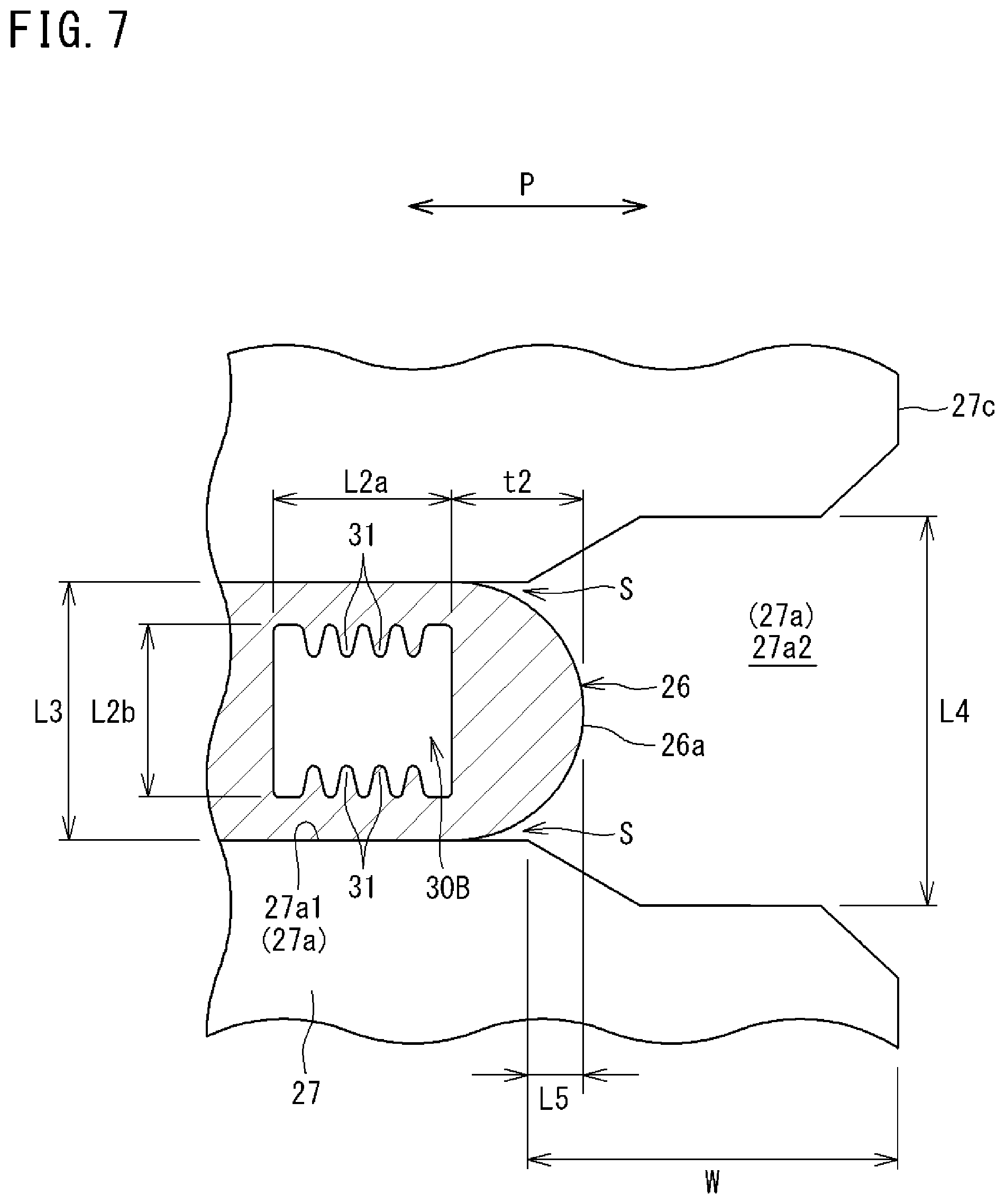 Patent US12313341 Figure 7 – Heat transfer tube and heat exchanger