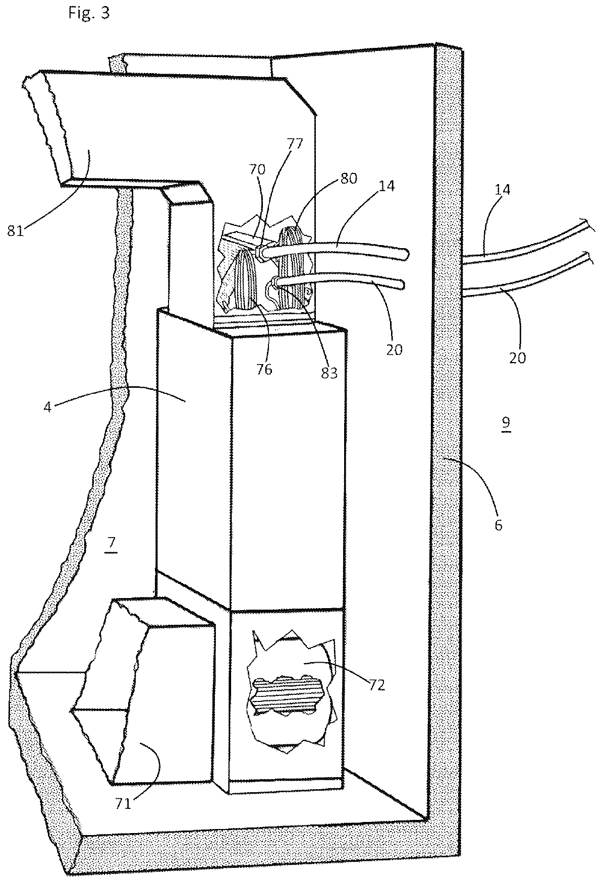 Patent US12313344 Figure 3 – Refrigerant cycling air cooling assembly