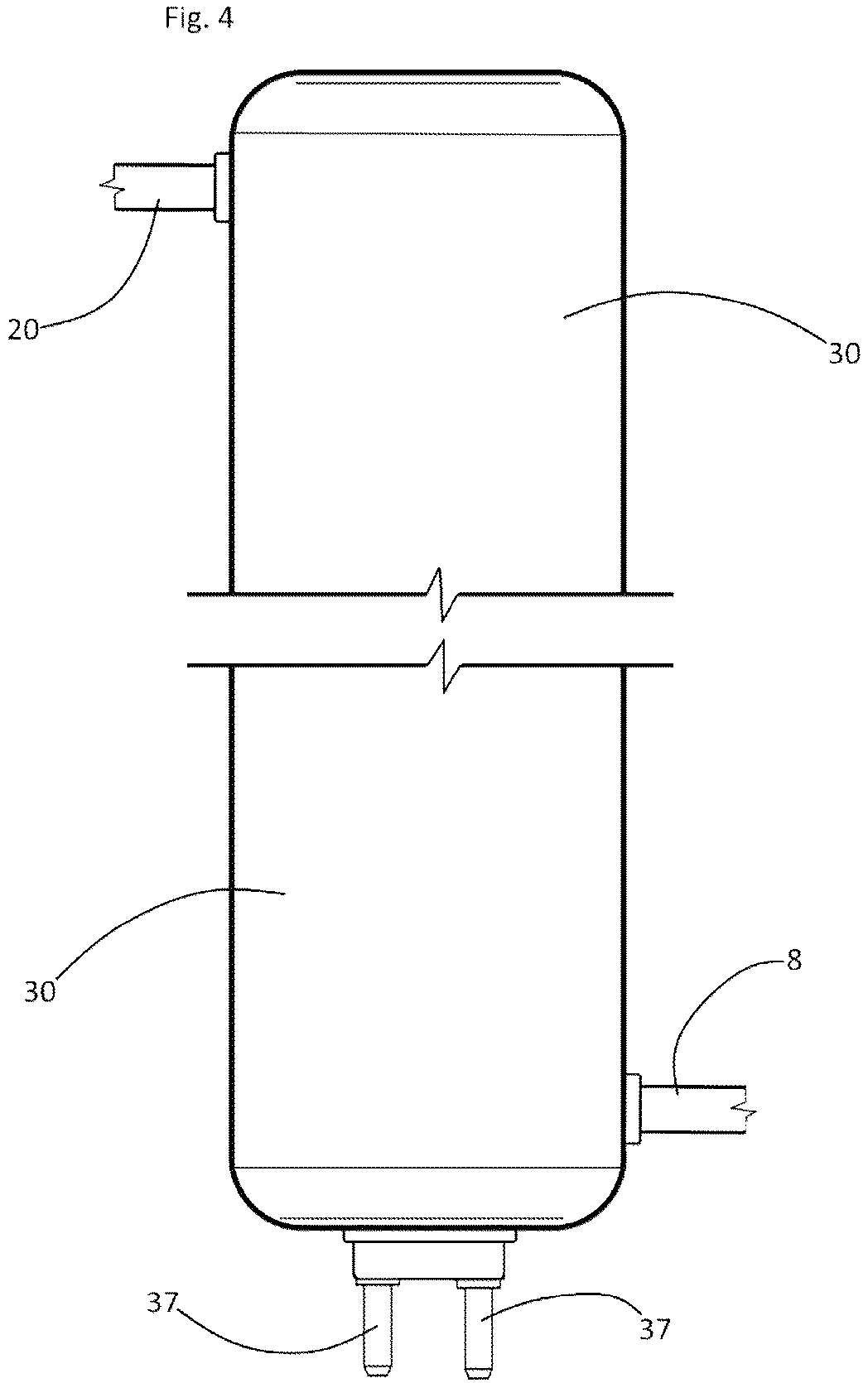 Patent US12313344 Figure 4 – Refrigerant cycling air cooling assembly