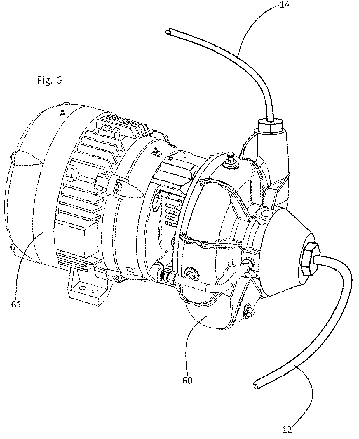 Patent US12313344 Figure 6 – Refrigerant cycling air cooling assembly