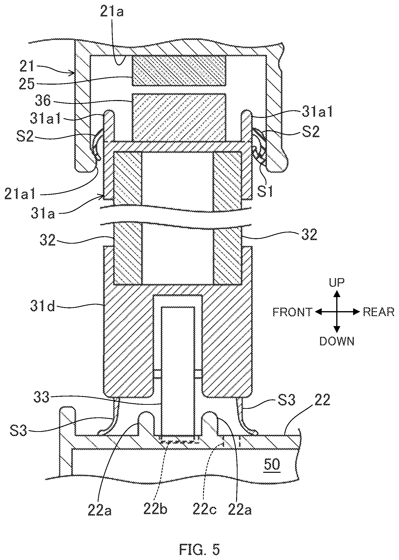 Patent US12313345 Figure 4 – Cold storage including a sliding door having a vertical drain