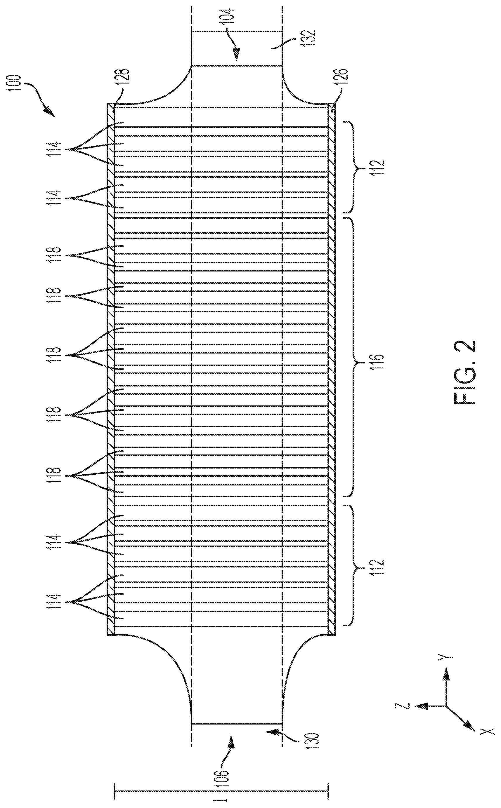 Patent US12313350 Figure 2 – Varying topology heat sinks