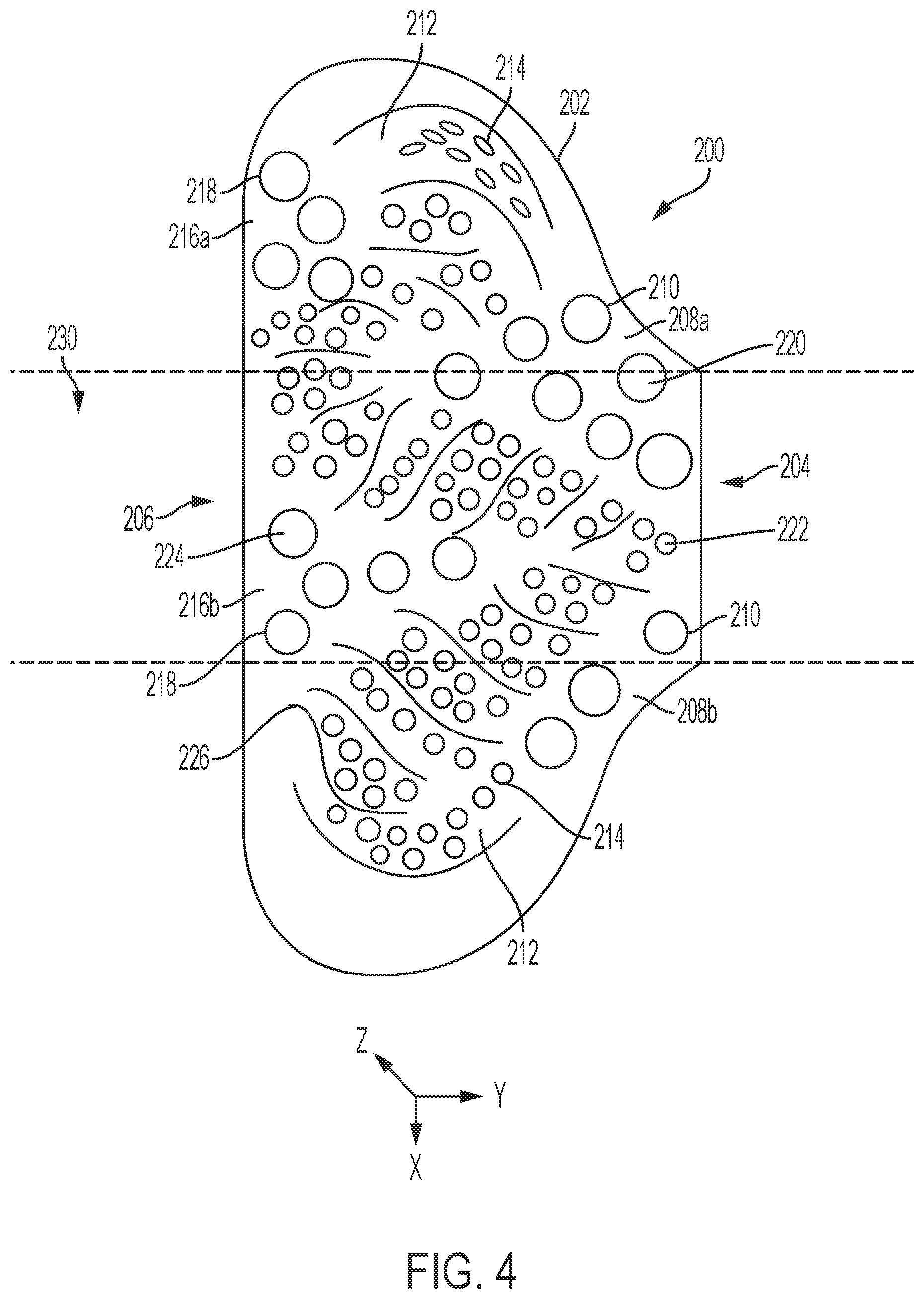 Patent US12313350 Figure 4 – Varying topology heat sinks