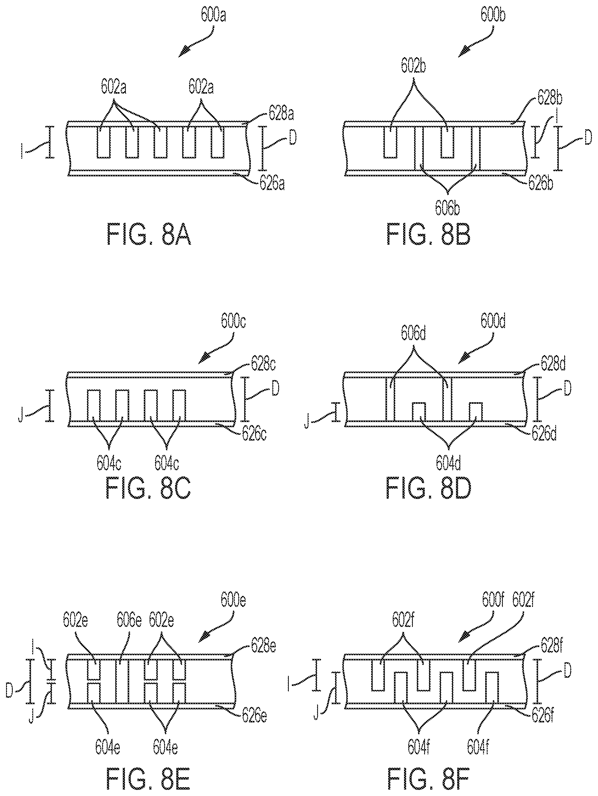Patent US12313350 Figure 8 – Varying topology heat sinks