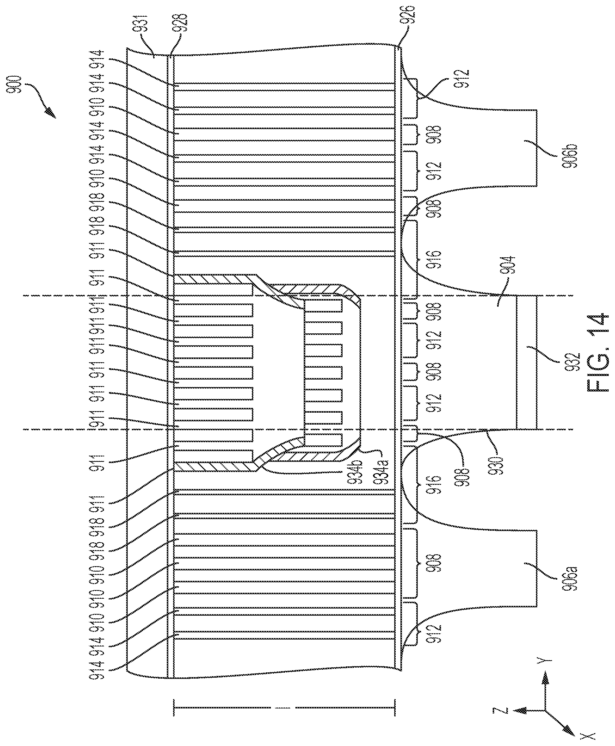 Patent US12313350 Figure 15 – Varying topology heat sinks