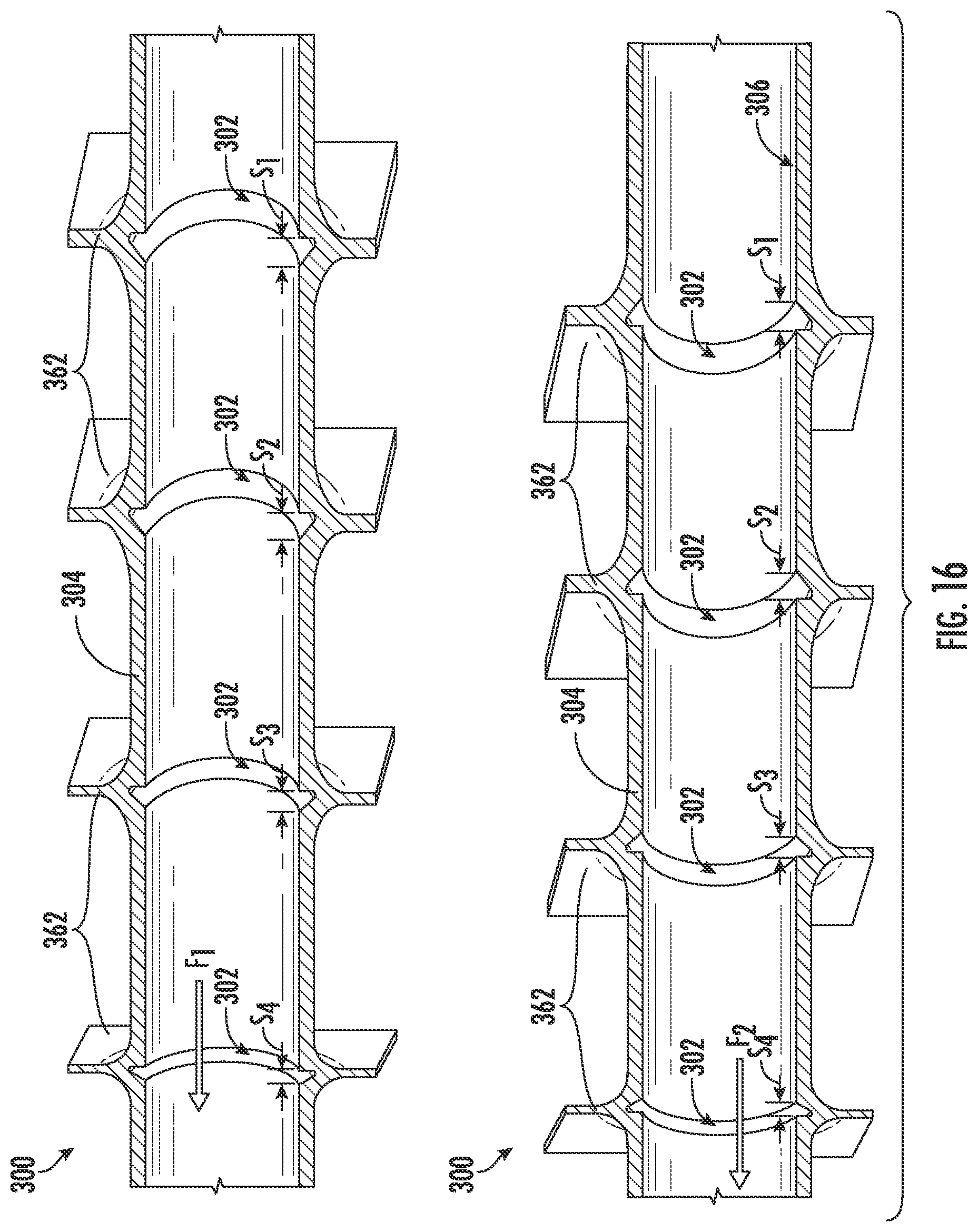 Patent US12313351 Figure 13 – Asymmetric flow path topology
