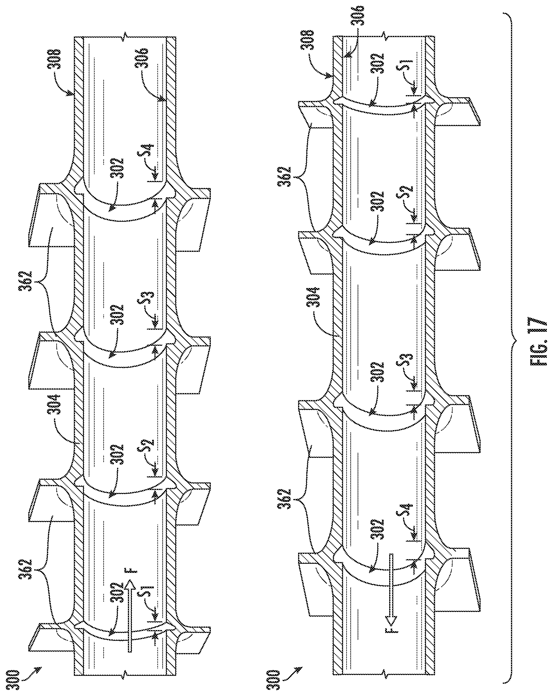 Patent US12313351 Figure 14 – Asymmetric flow path topology