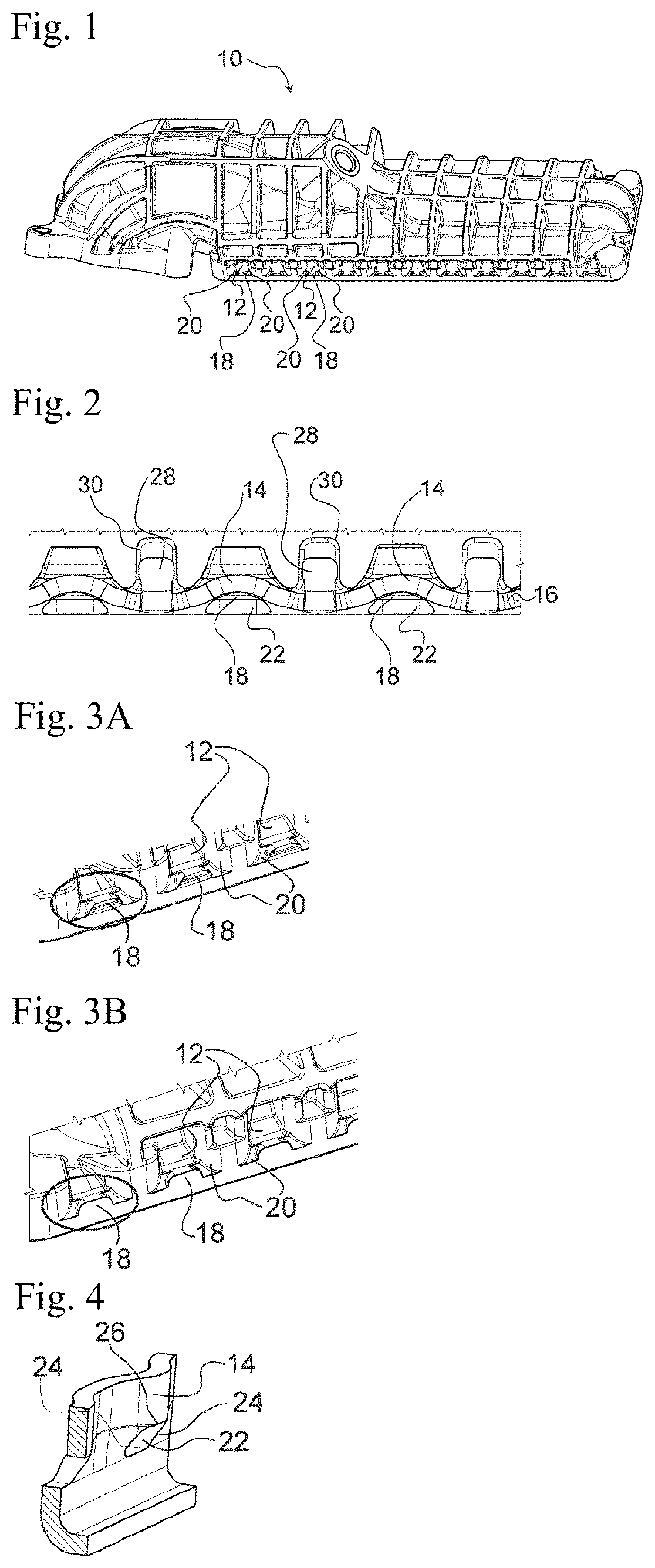 Patent US12313353 Figure 1 – Collector of a heat exchanger for a vehicle and such a heat exchanger