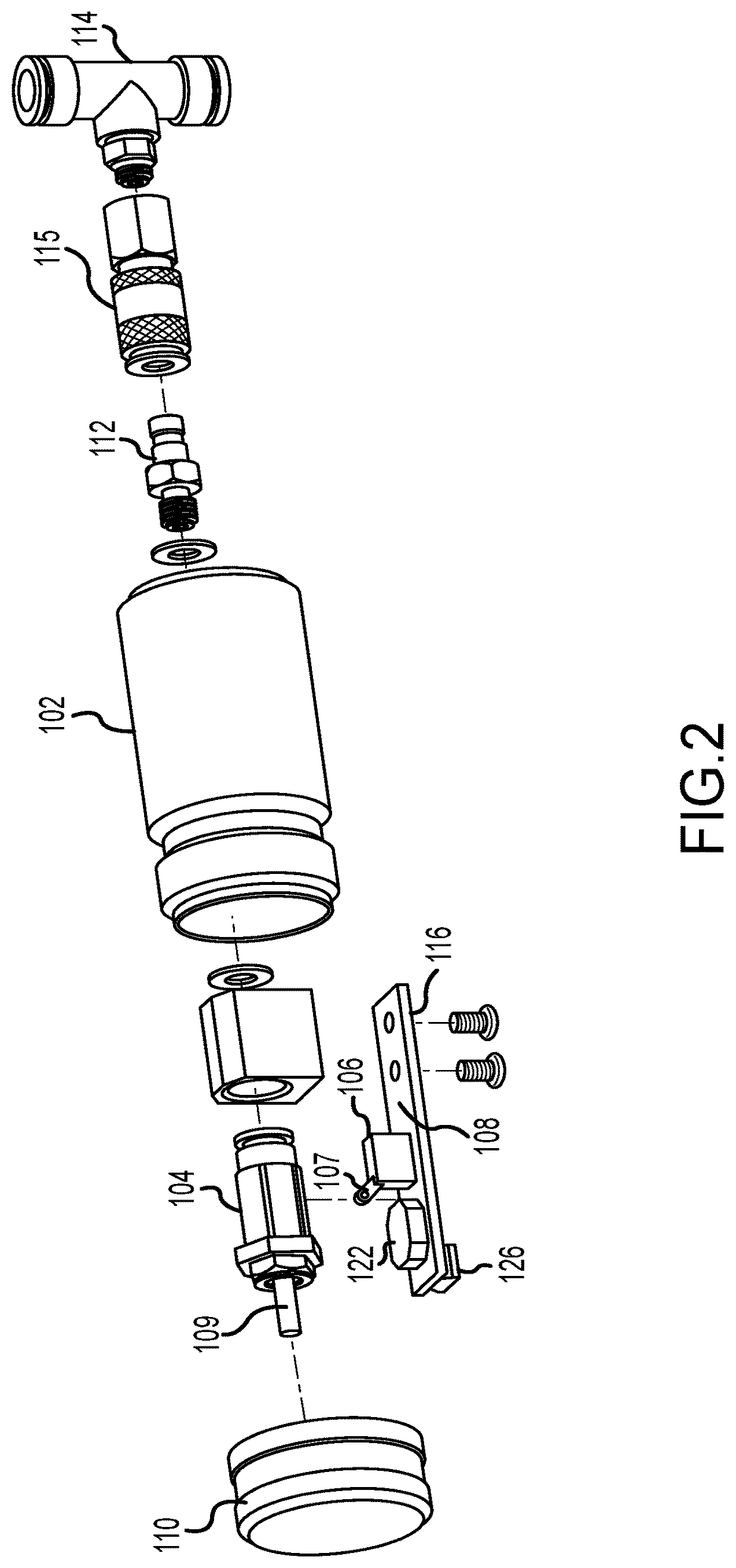 Patent US12313356 Figure 2 – Data logger device and system for high pressure leaning lance drive apparatus