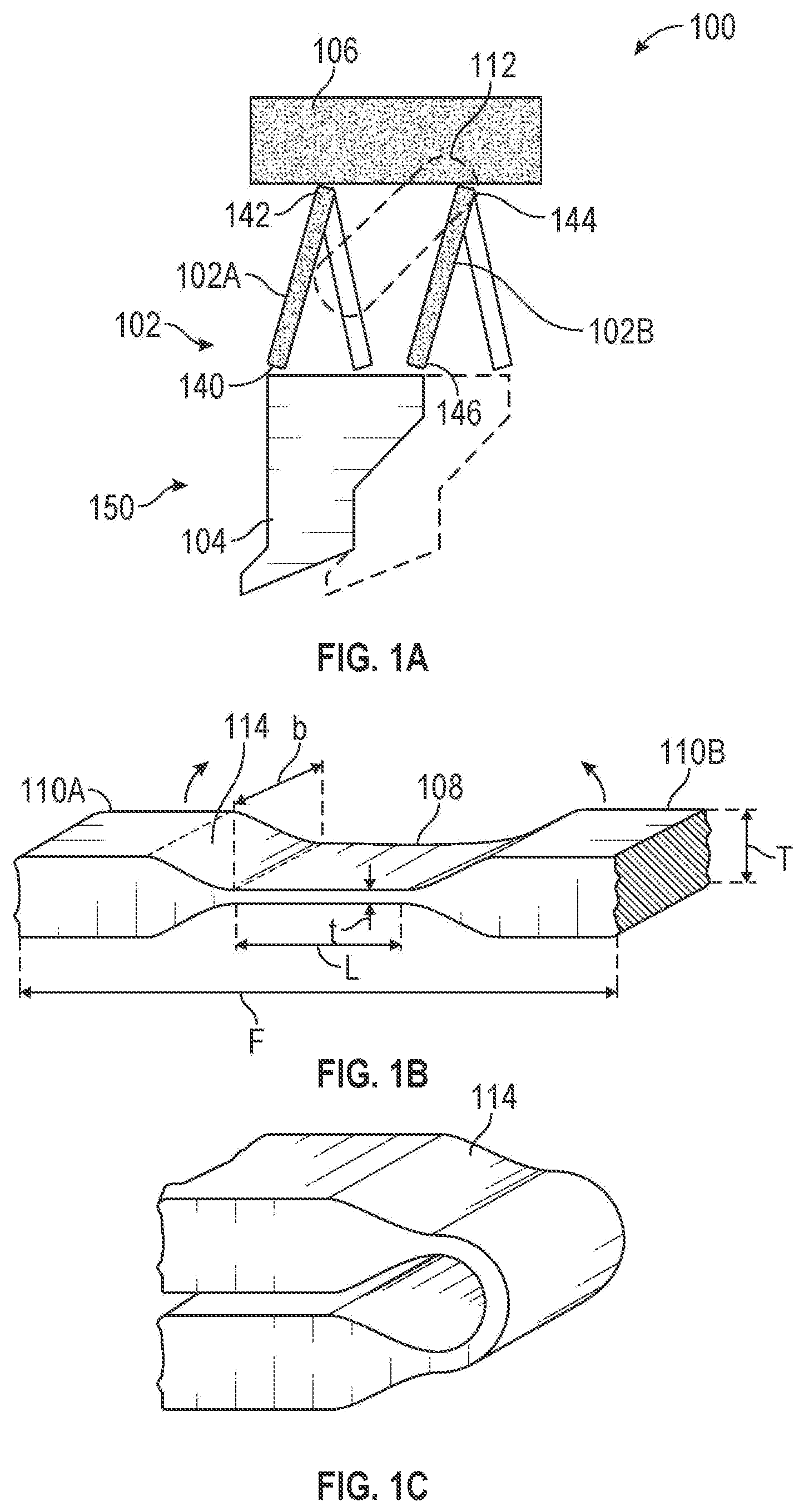 Patent US12313357 Figure 1 – Flexible hinge based trigger for a firearm