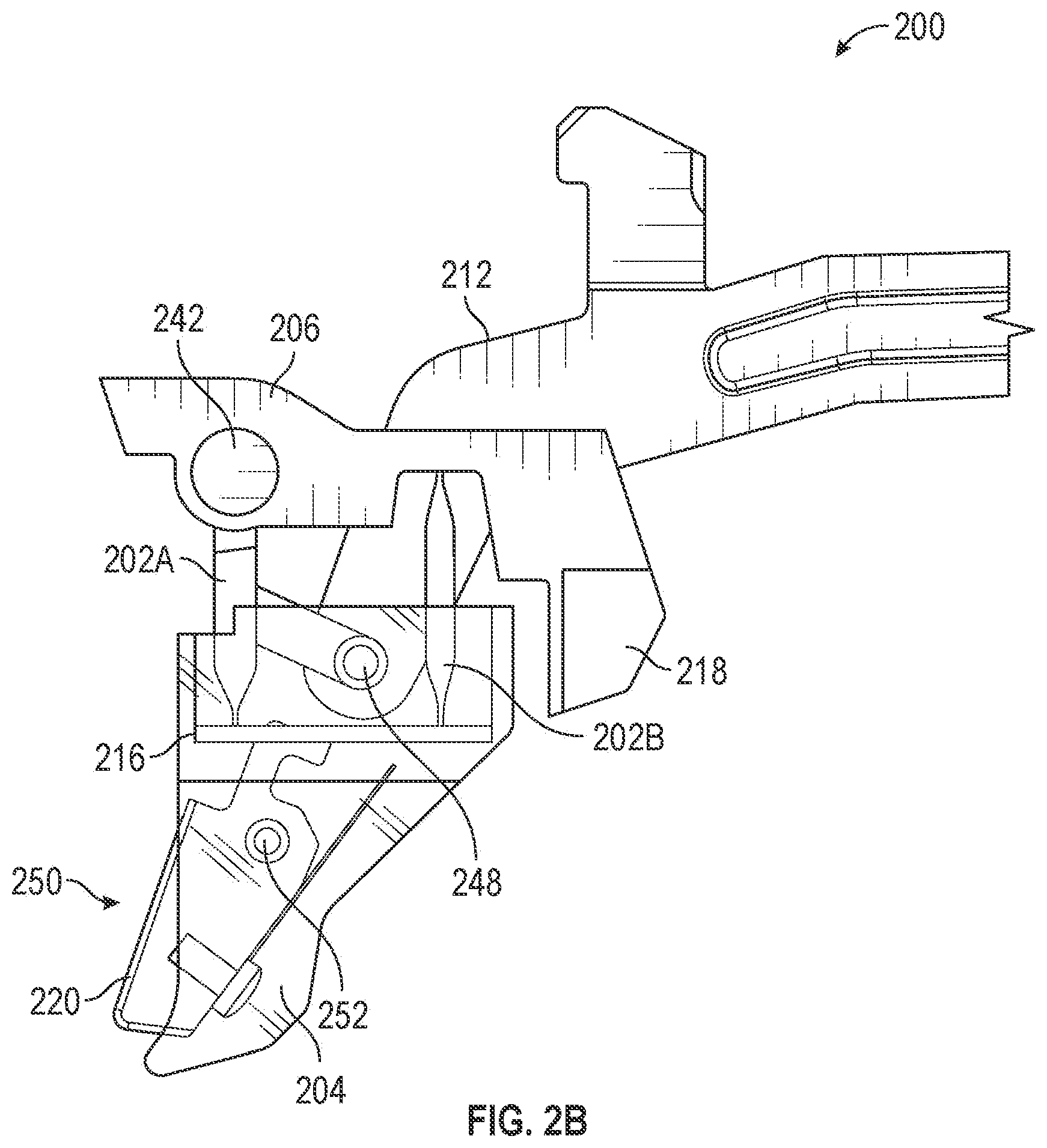 Patent US12313357 Figure 3 – Flexible hinge based trigger for a firearm