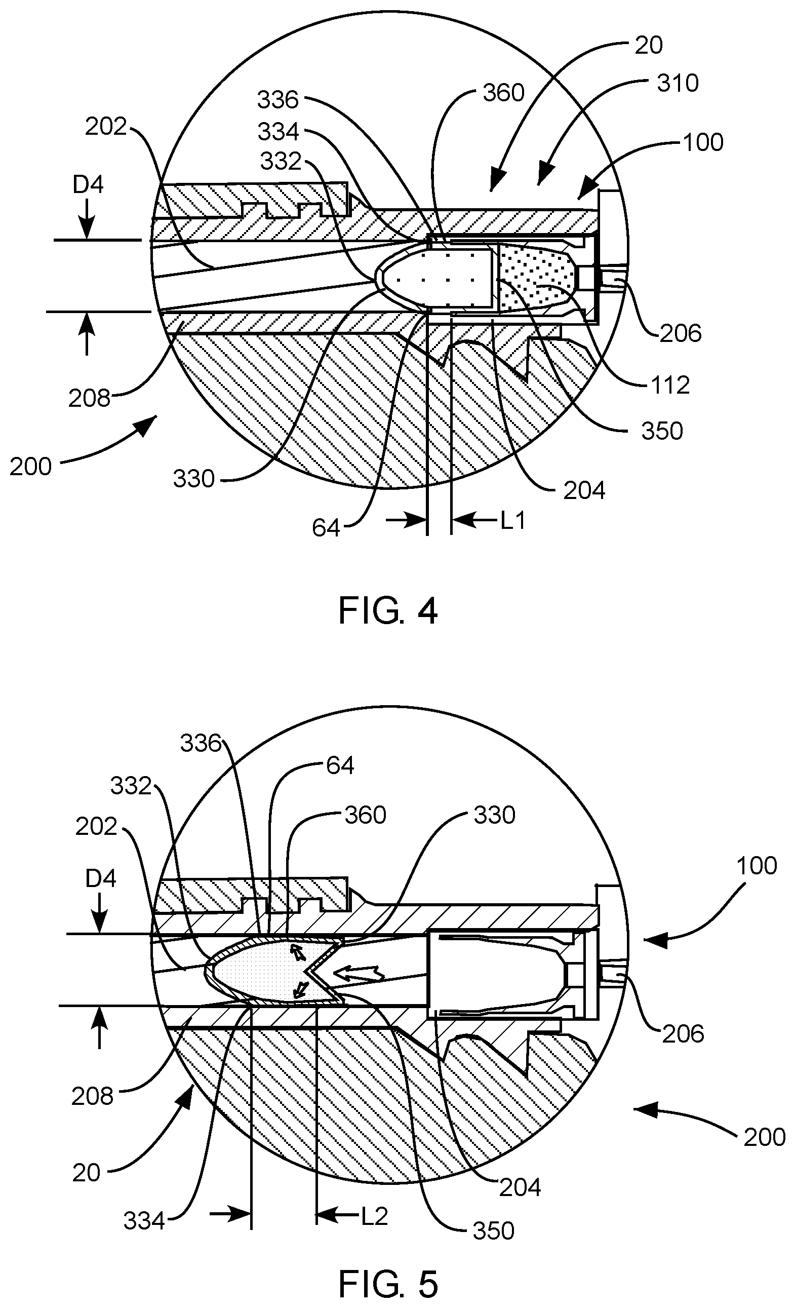 Patent US12313358 Figure 4 – Sub-mass projectile for a firearm
