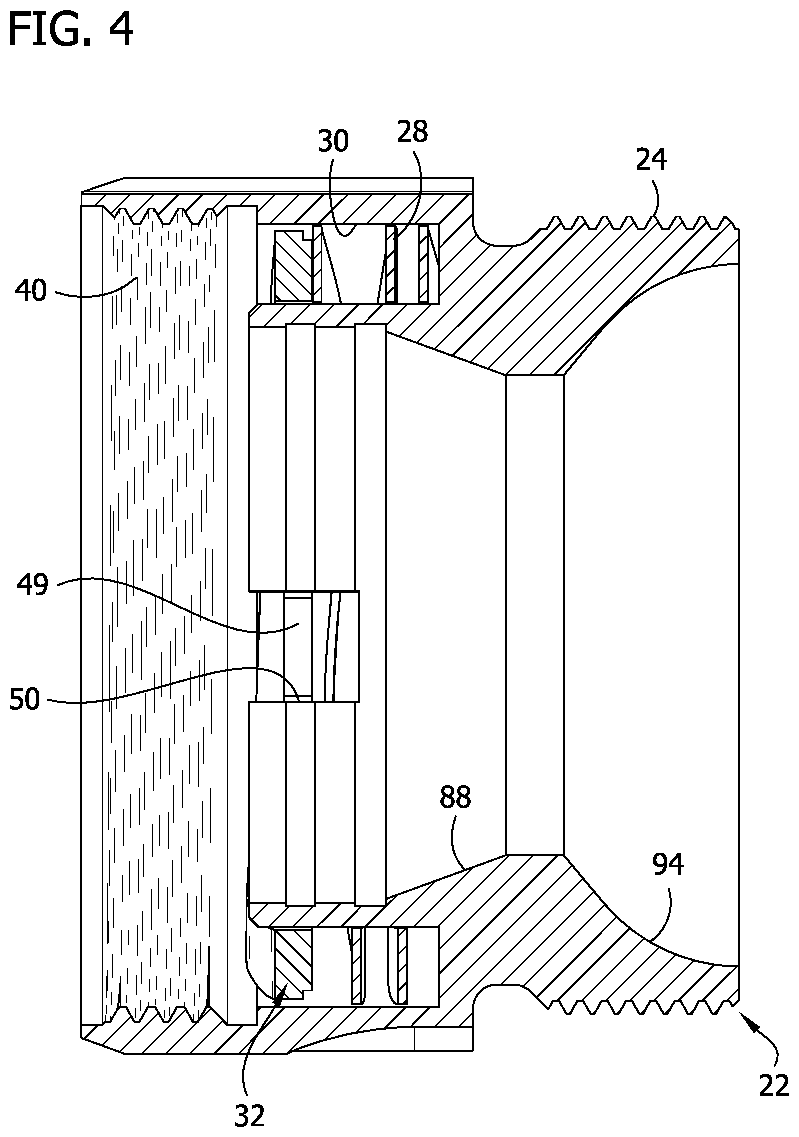 Patent US12313361 Figure 4 – Muzzle mount assembly