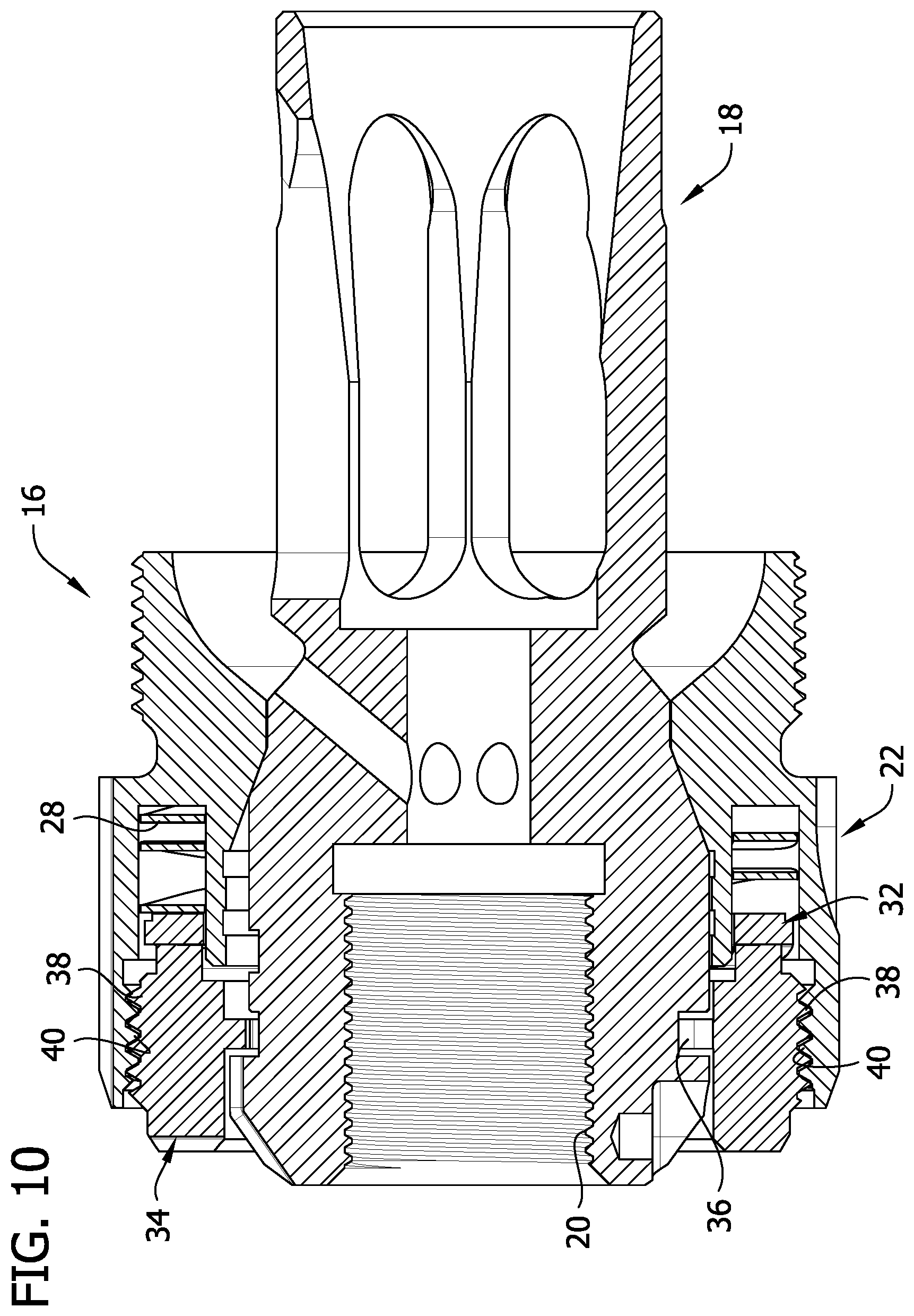 Patent US12313361 Figure 10 – Muzzle mount assembly