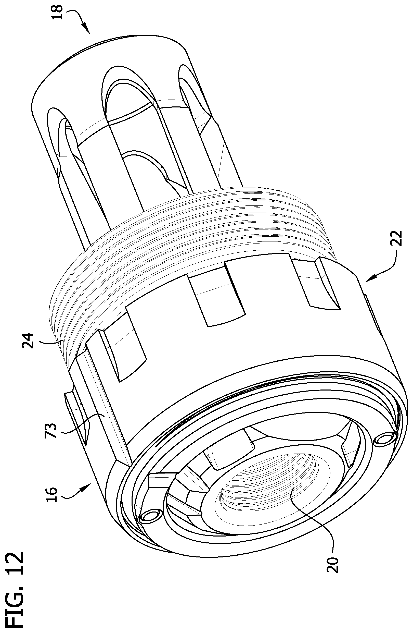 Patent US12313361 Figure 12 – Muzzle mount assembly