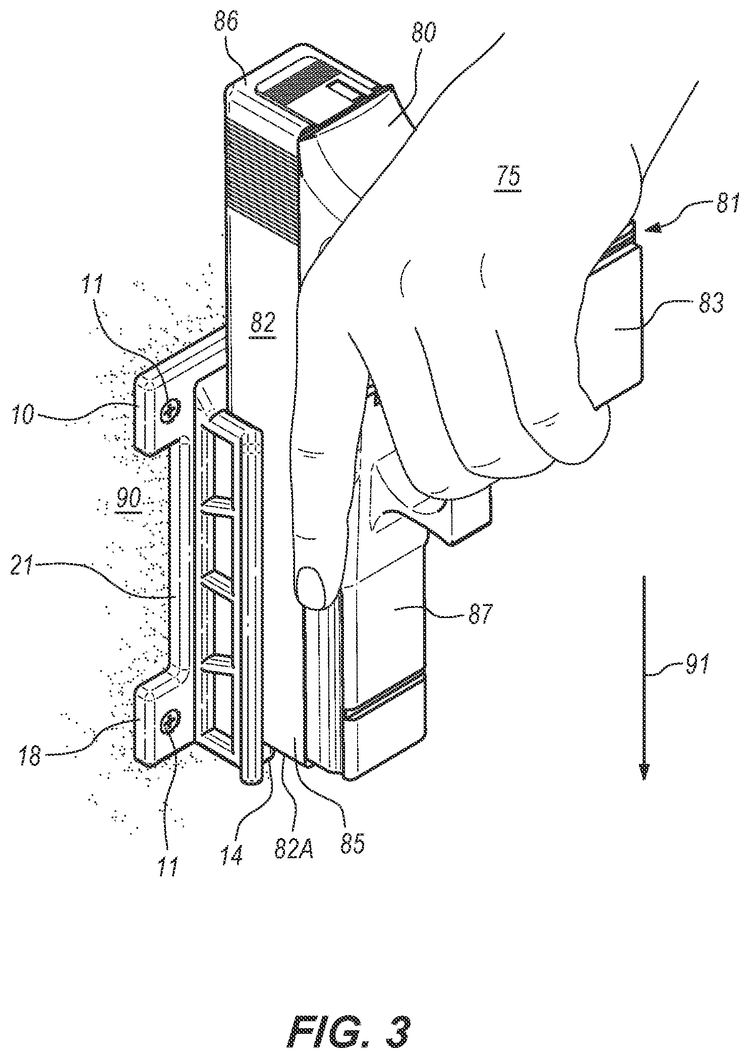 Patent US12313363 Figure 3 – Firearm mounting device
