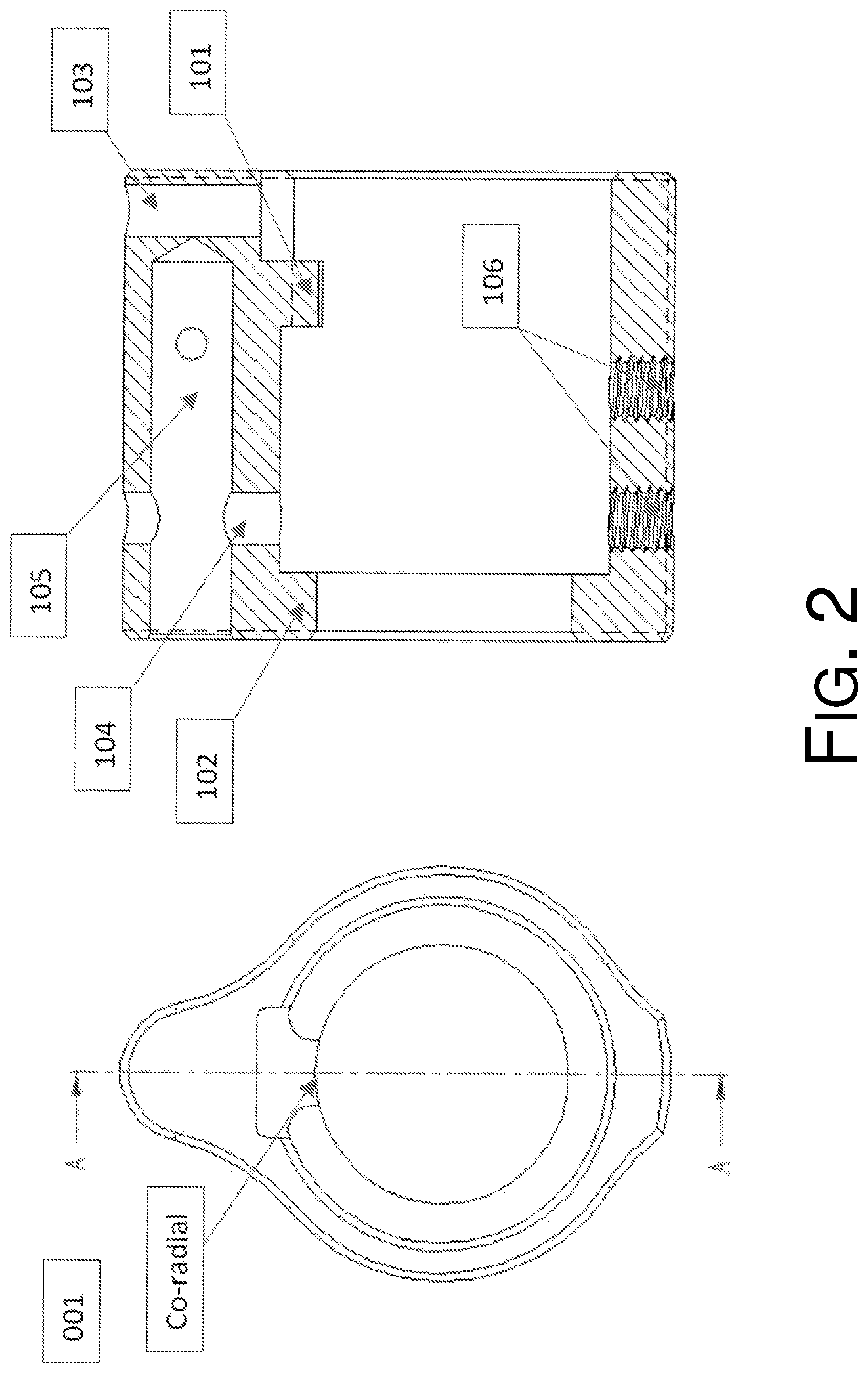 Patent US12313367 Figure 2 – Adjustable gas block with front adjustment access for firearm direct-impingement gas system