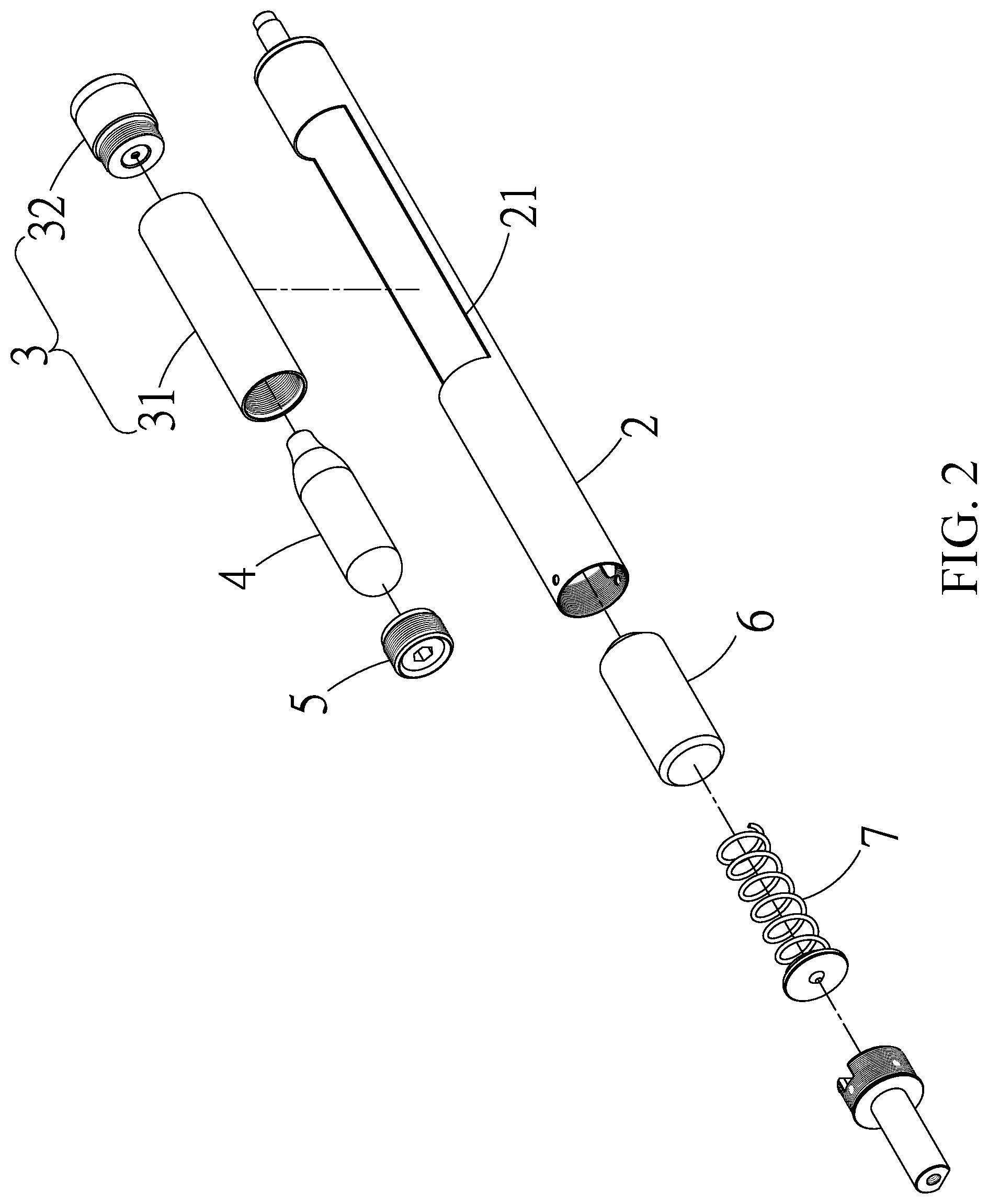 Patent US12313370 Figure 2 – Gas canister replacement structure of toy gun