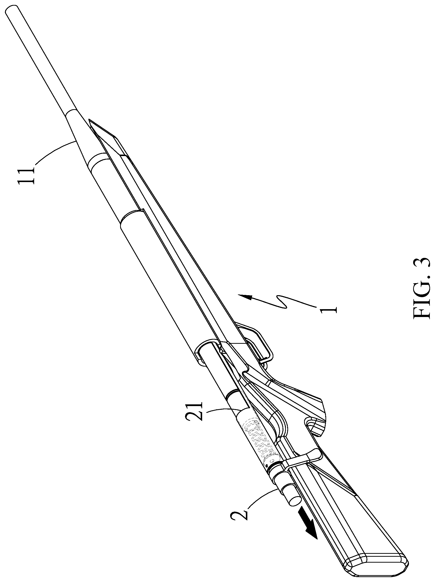 Patent US12313370 Figure 3 – Gas canister replacement structure of toy gun